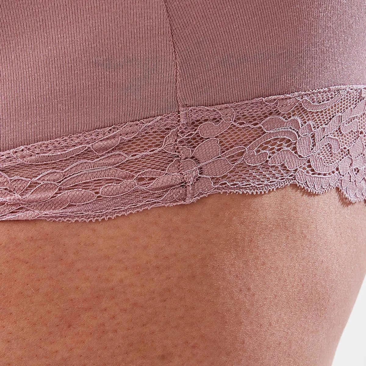 9 3 Pack Cotton Stretch Lace Trim Curve Full Briefs Bk Ow Wr, 9 of 9