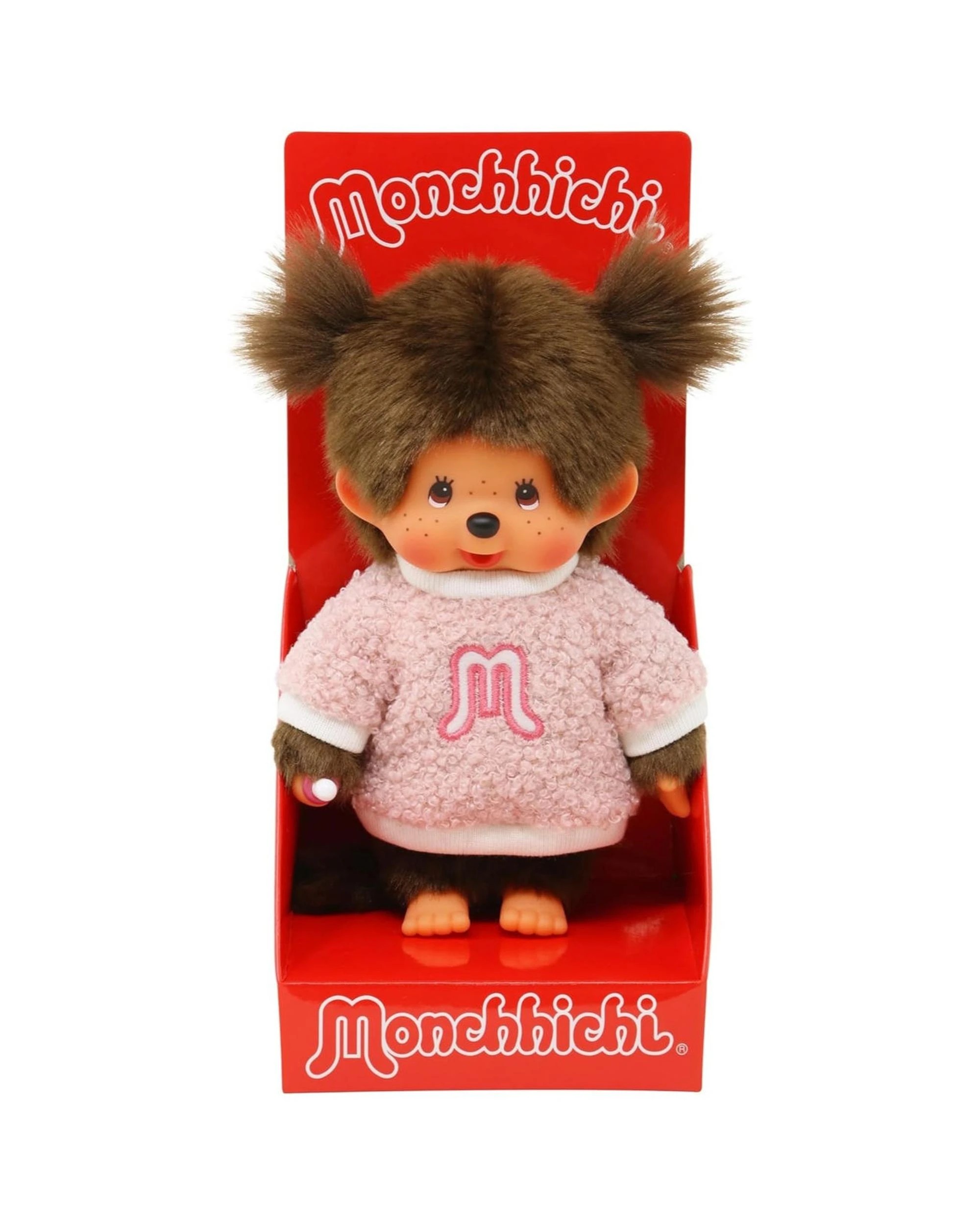 1 Sekiguchi Monchhichi Girl in Fluffy Sweater Plush Doll, 1 of 3