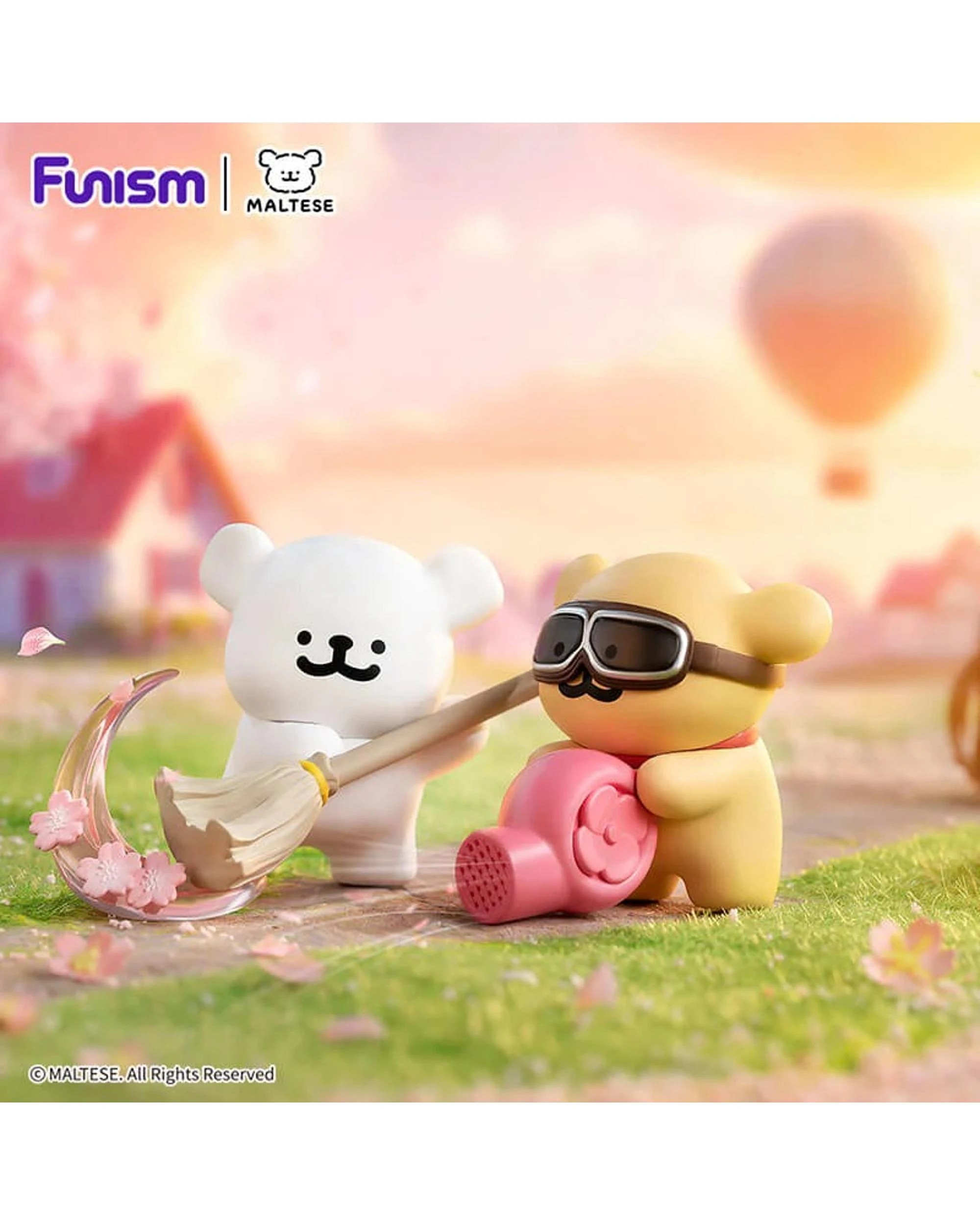 3 Funism Maltese Cherry Blossom Series Figures Blind Box, 3 of 9