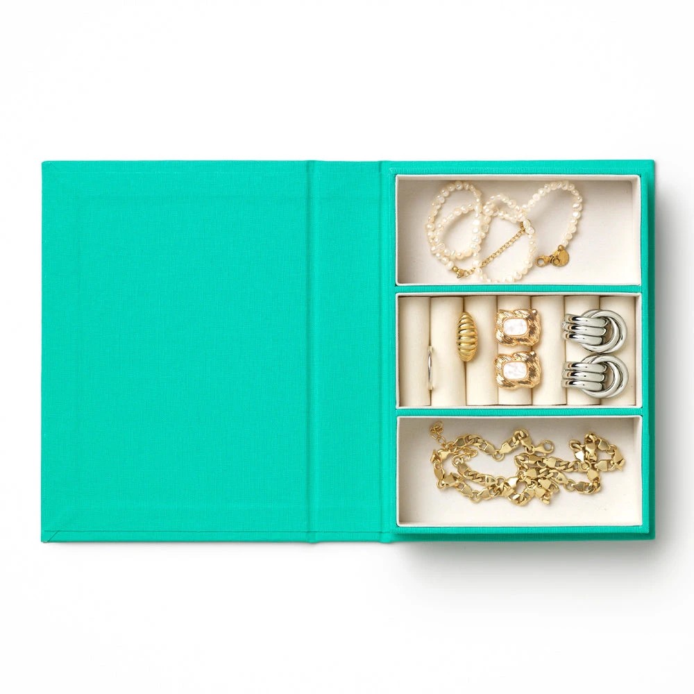 2 Printworks Jewellery Box A Girls Best Friend - Turquoise Small - Blue, 2 of 4