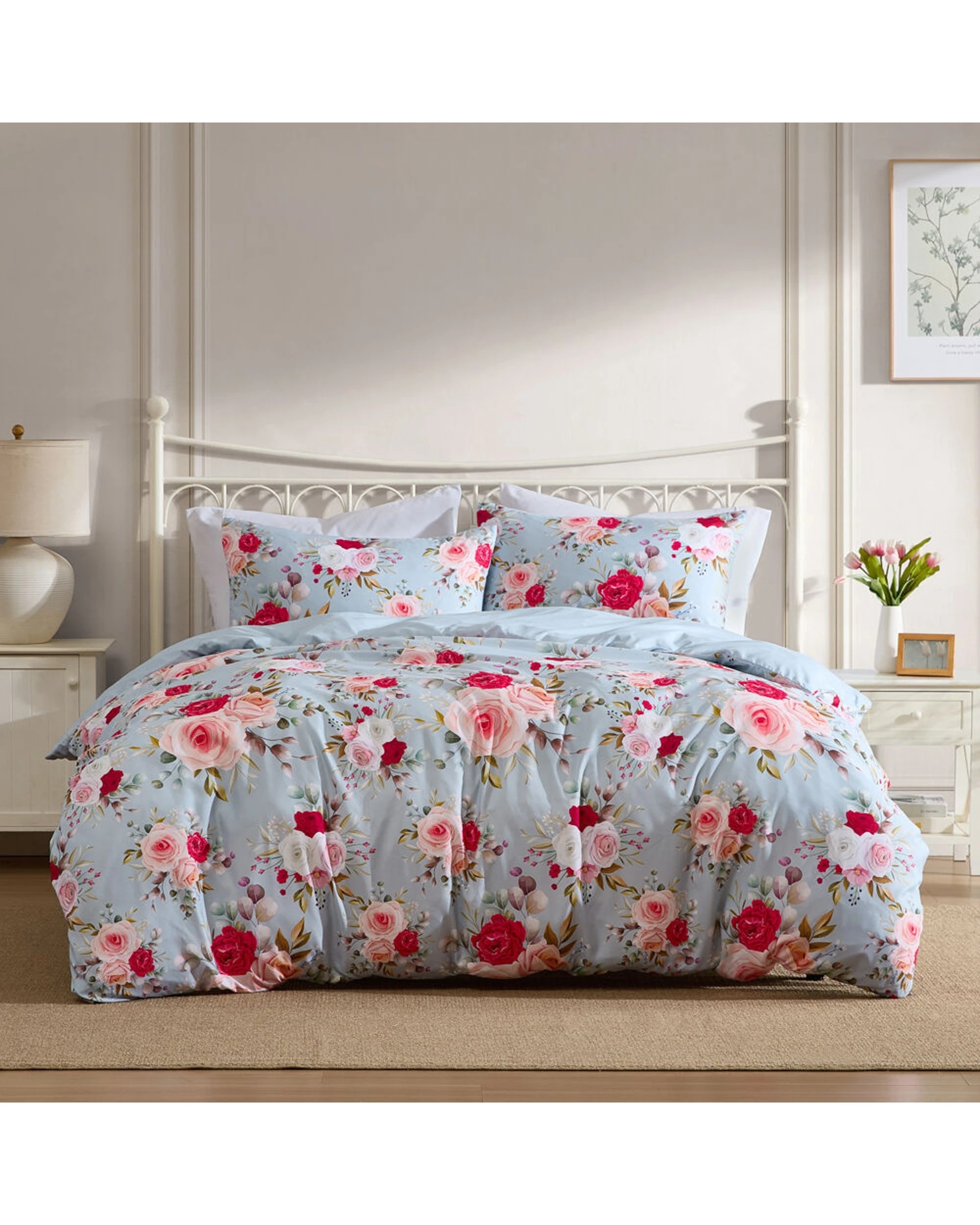 1 Ardor Boudoir Double Amelie Quilt Cover With Pillowcase Set - Pattern, 1 of 1