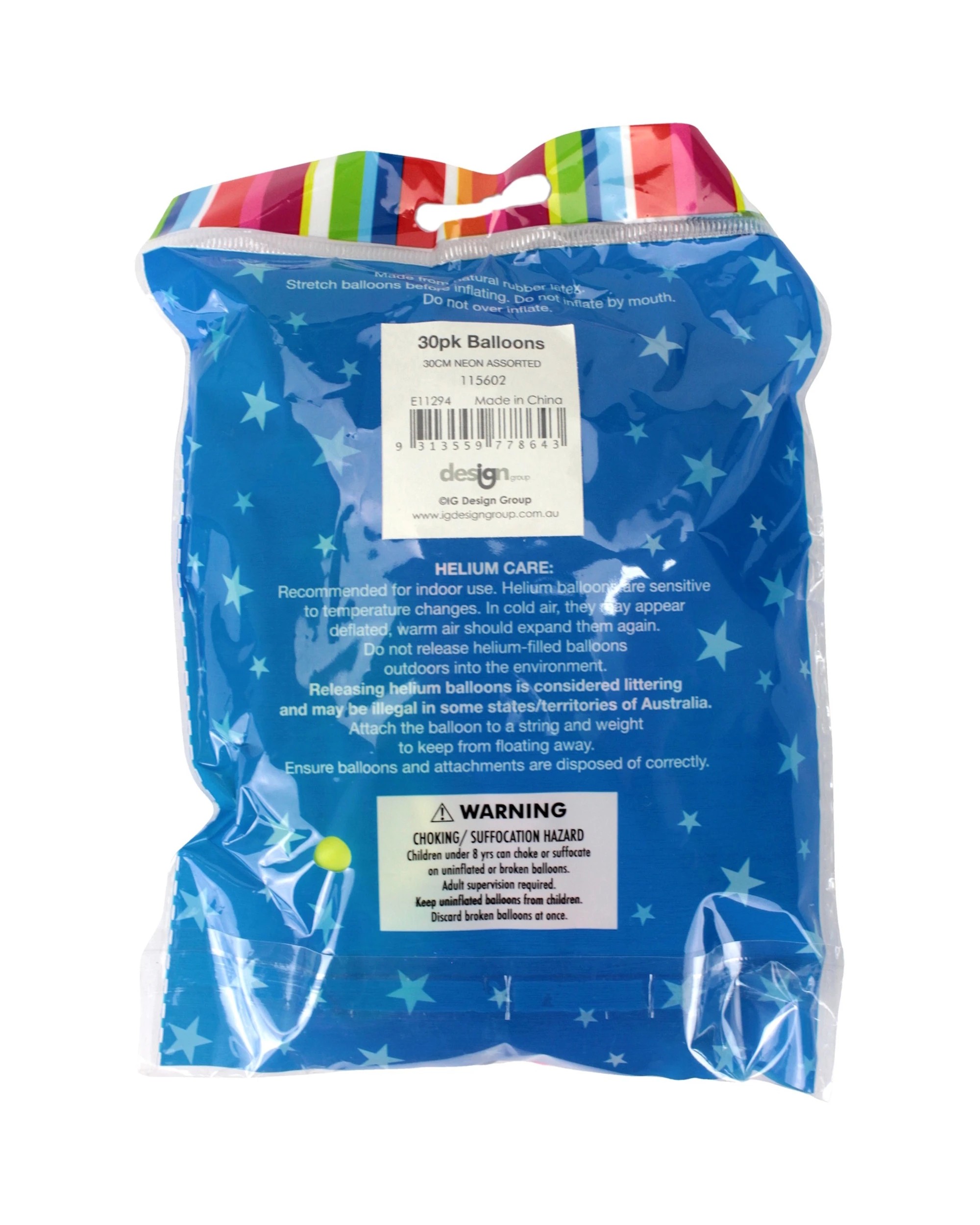 3 Artwrap Neon UV Party Balloons Pack of 30 - Assorted, 3 of 3