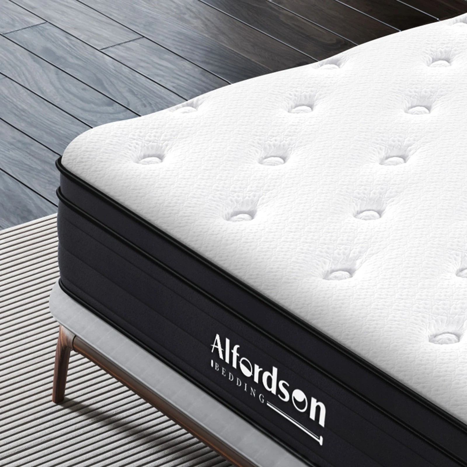 5 Alfordson Mattress Euro Top Spring Foam Bedding 23CM Medium Firm - Single Bed, 5 of 10