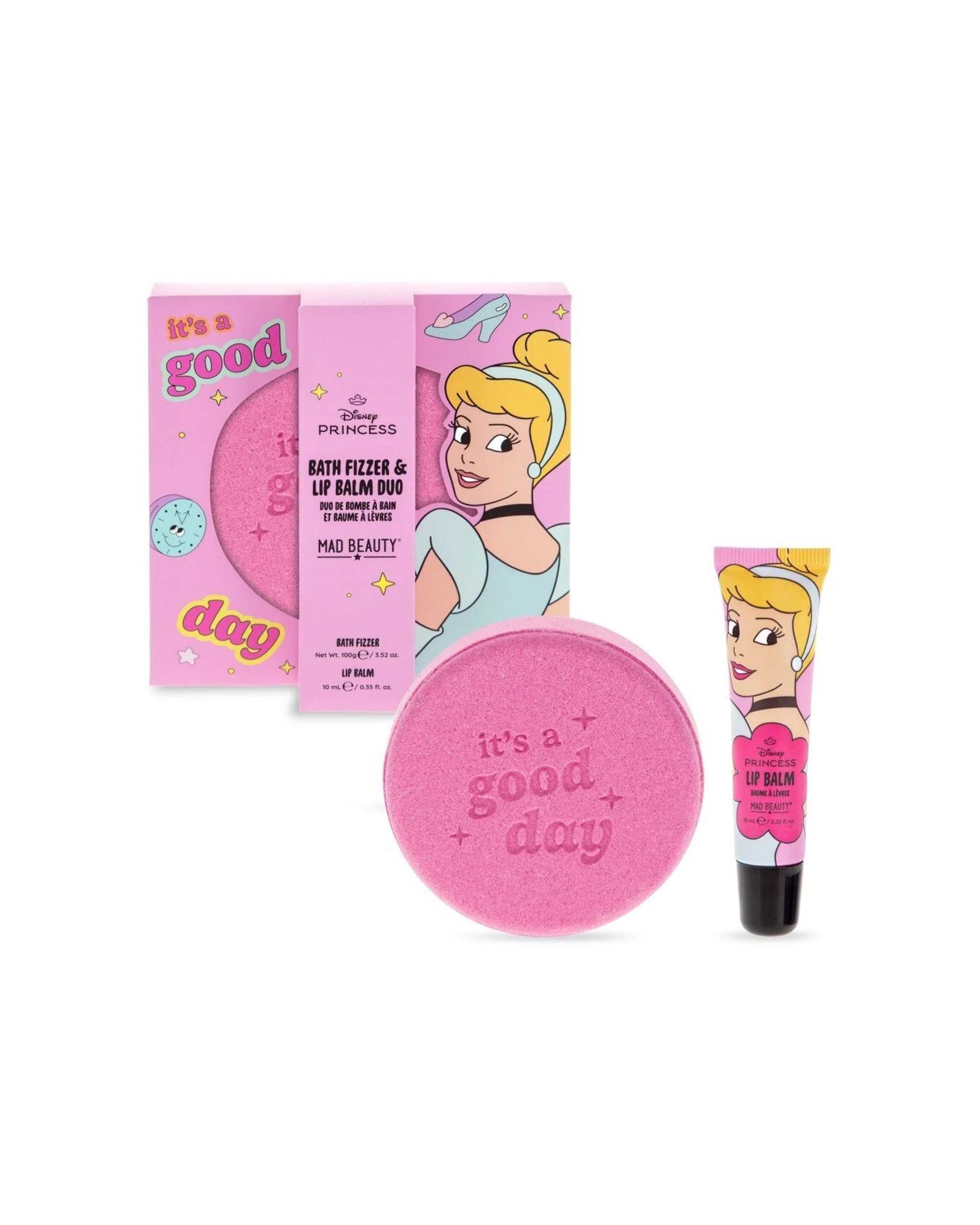 3 Disney Princess Express Yourself Bath Fizzer Lip Balm Set Cinderella 10ml 4PK - Multi, 3 of 4