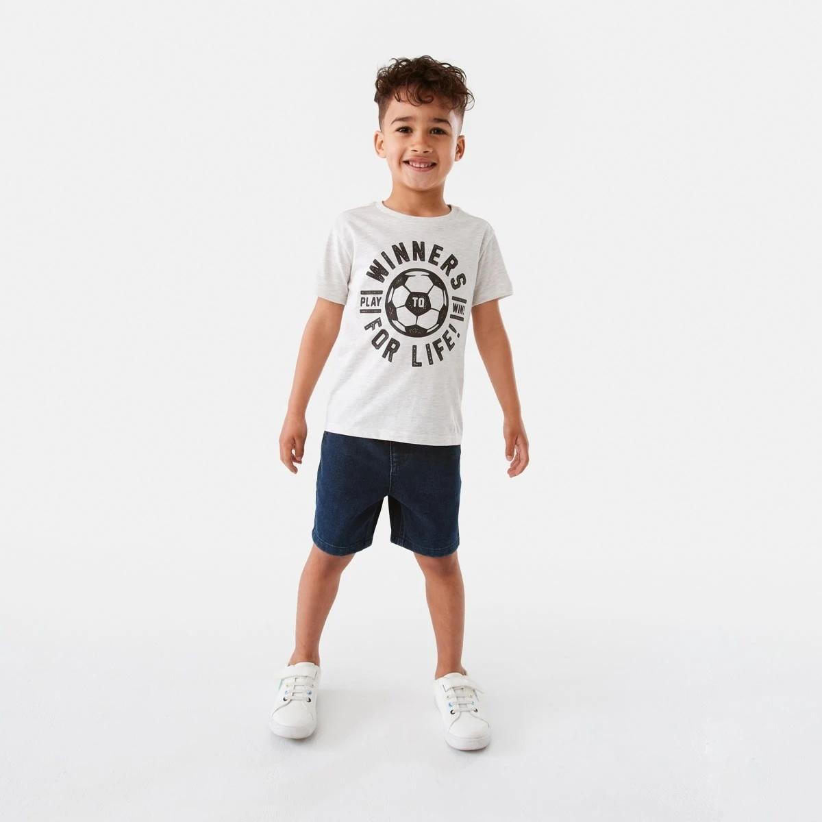 5 Chest Print T-shirt Whtsoccer, 5 of 8