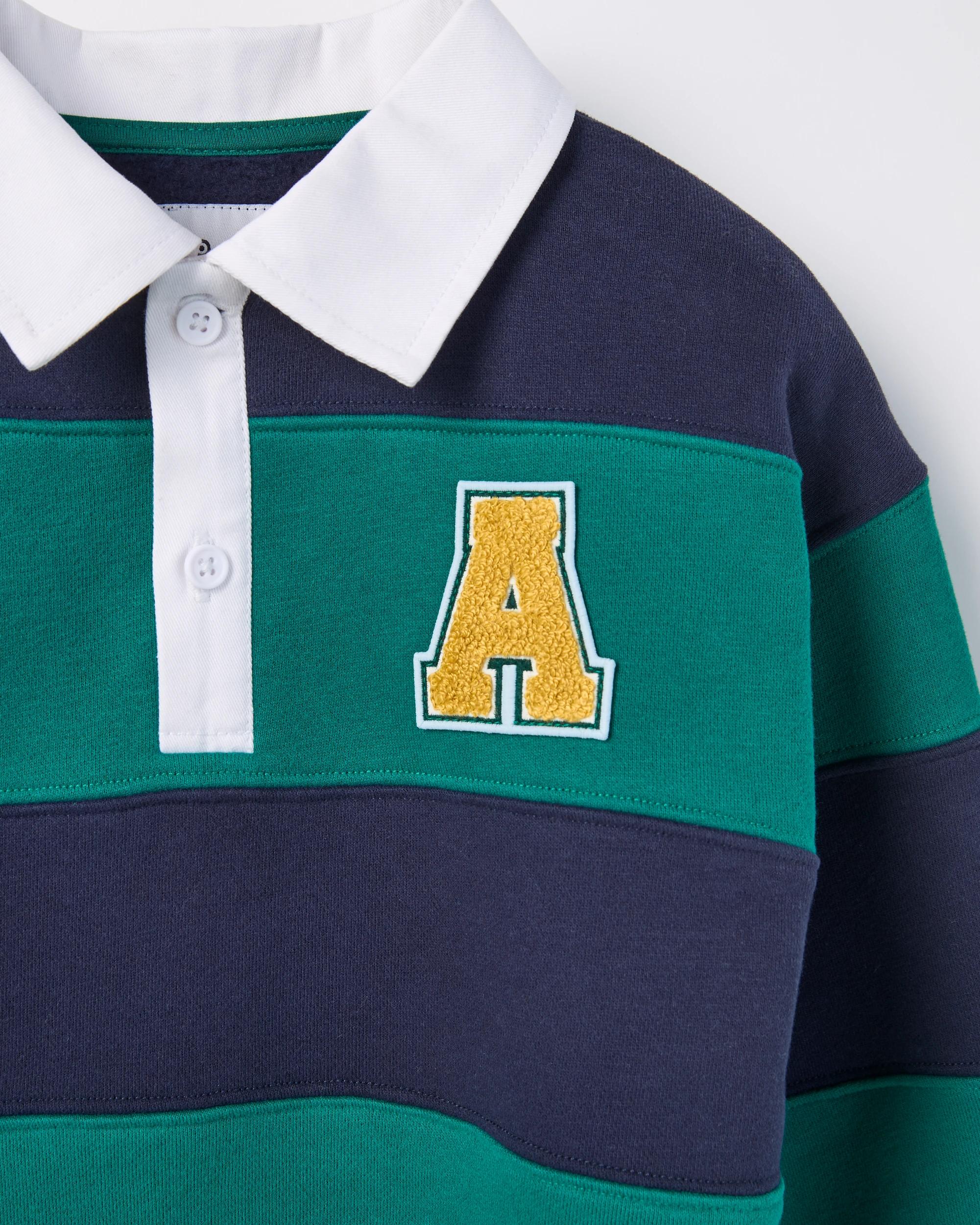 2 Target Kids Australian Cotton Blend Heavyweight Oversized Rugby Jumper NAVY, 2 of 2