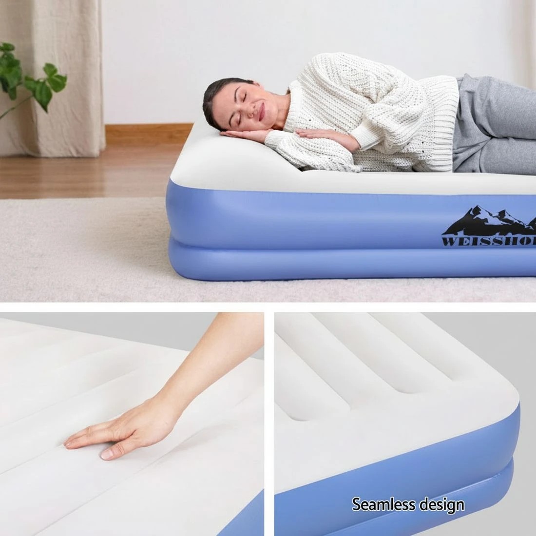 5 Weisshorn Air Mattress Queen Inflatable Bed 41cm Air bed - Queen Bed - Multi, 5 of 7