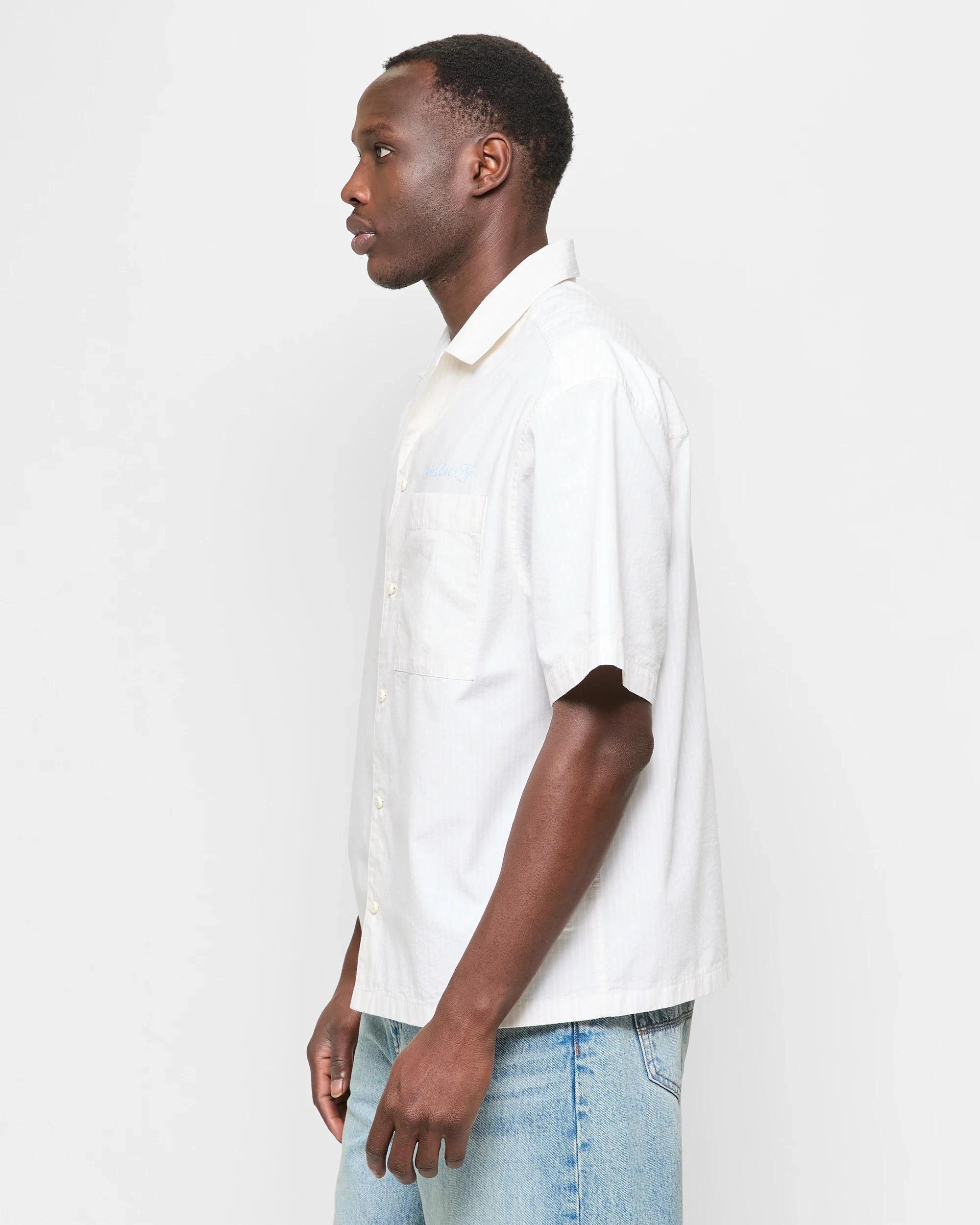 3 Australian Cotton Stripe Shirt - Commons STONE STRIPE, 3 of 5