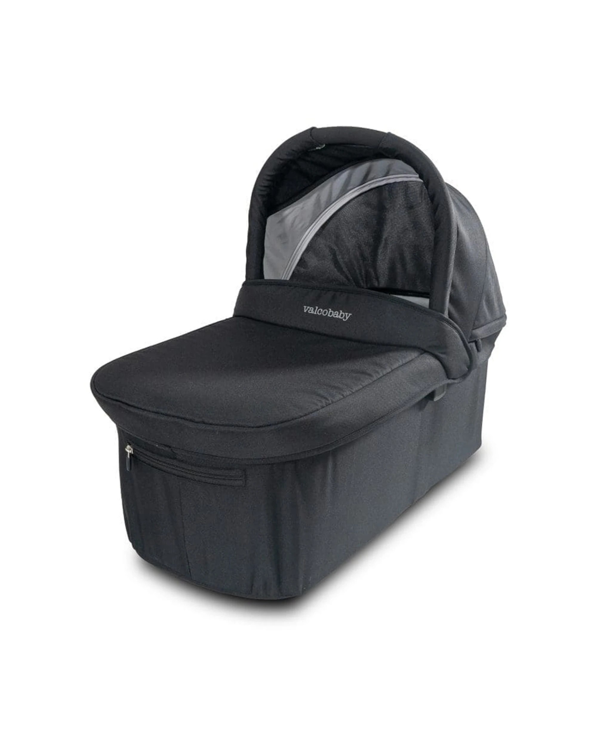 1 ValcoBaby Stroller Pram Bassinet For Trend Duo Adjustable Hood - Black, 1 of 3
