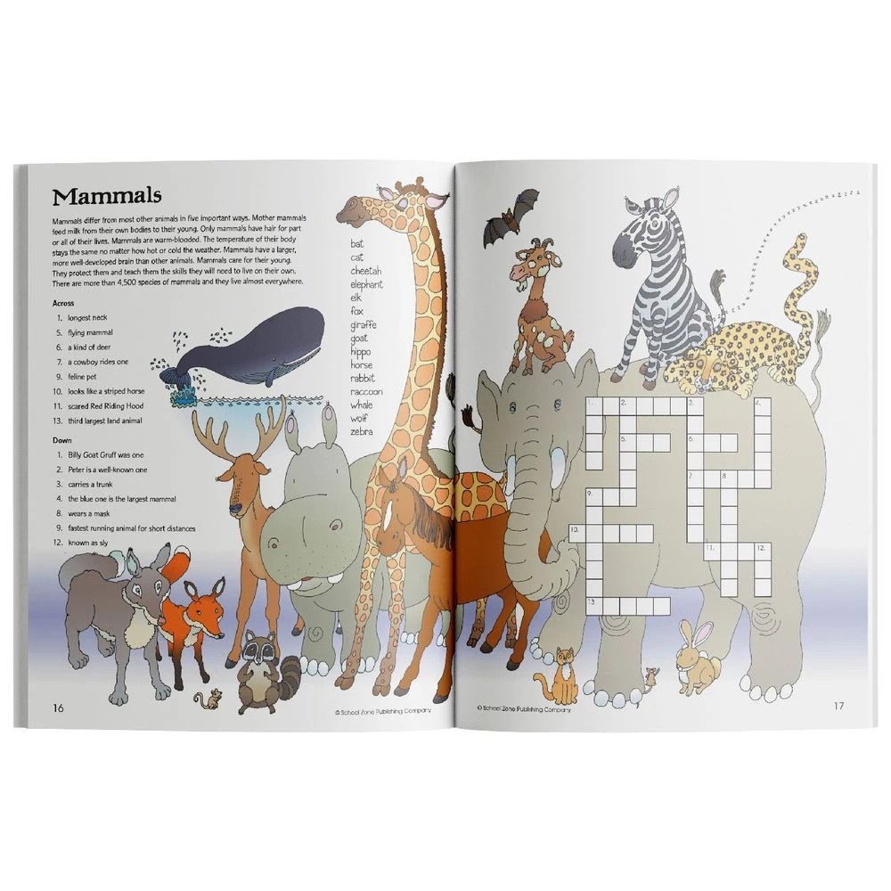 3 School Zone Activity Zone Crosswords, 3 of 4