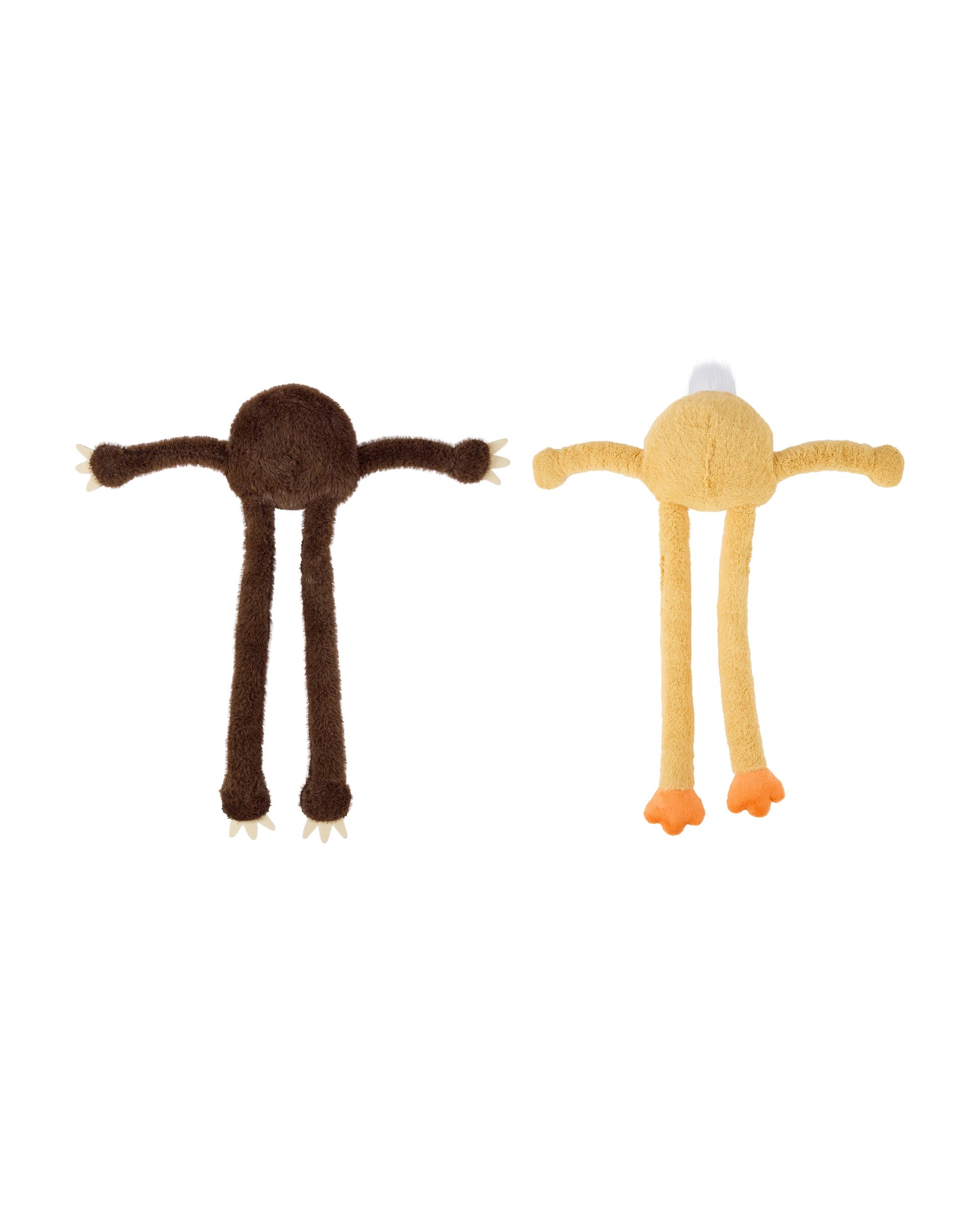 2 Pet Toy Long Body Pull Plush - Assorted, 2 of 5