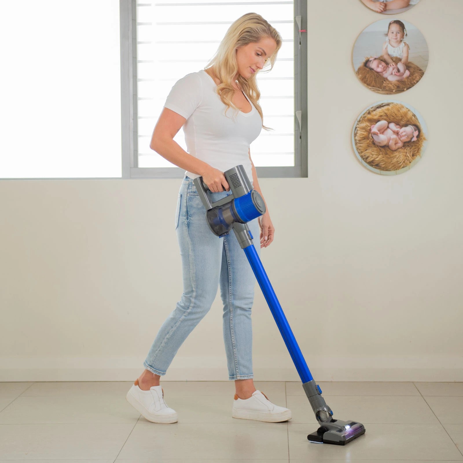 3 MyGenie Fusion Pro H20 Stick Vacuum 3-In-1 Mop Cordless Handheld Strong Suction - Blue, 3 of 10