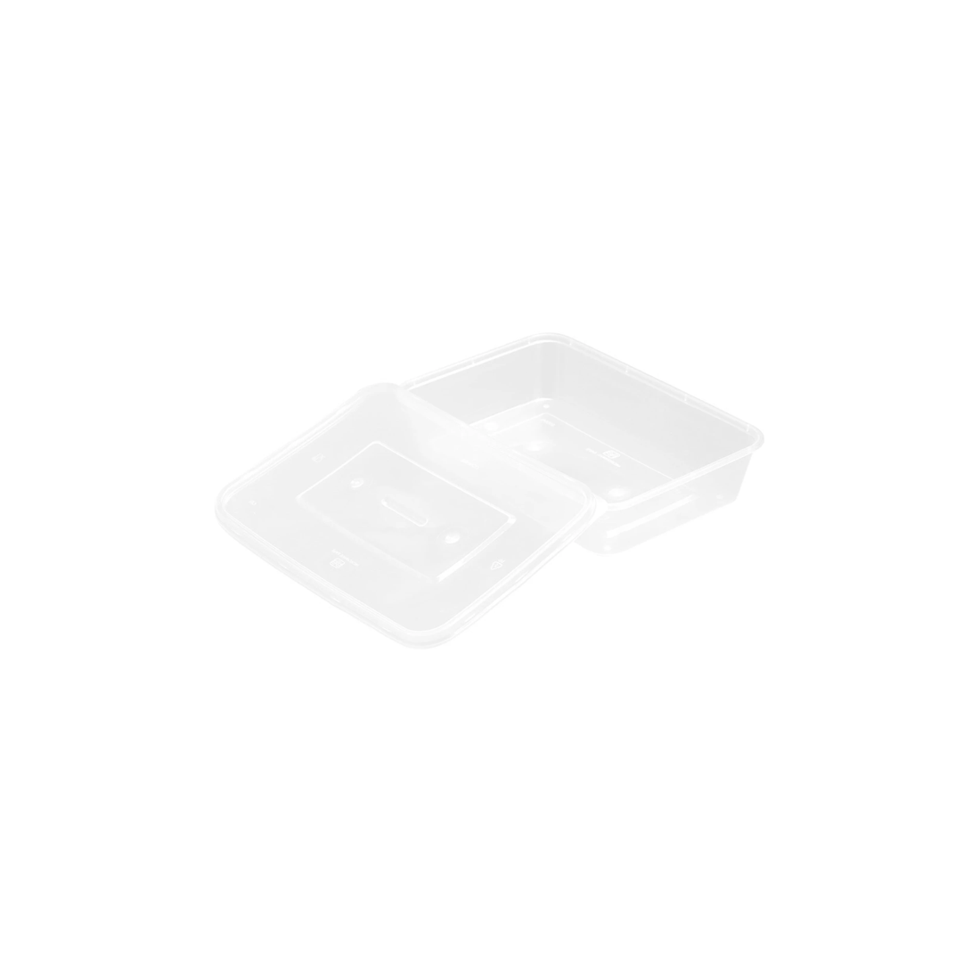 5 30pk Lemon & Lime Reusable 500ml Rectangle Food Container/storage W/ Lid Clear
 - Clear, 5 of 5