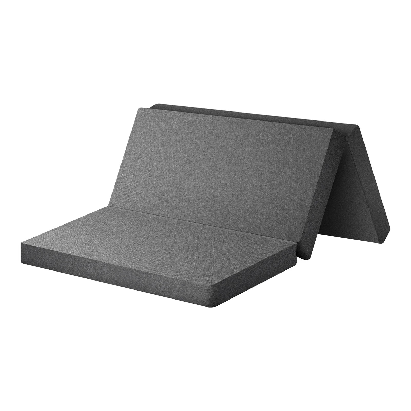 4 Bedra Bedding Foldable Mattress Trifold Folding Sofa Bed Portable Camping Mat Double - Grey, 4 of 8