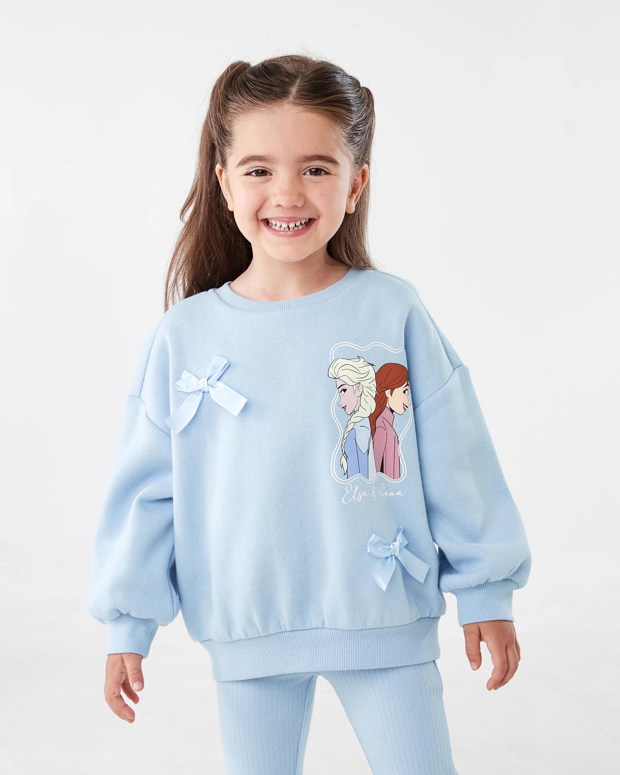 1 Frozen License Oversized Crew Neck Sweatshirt Frozen, 1 of 8