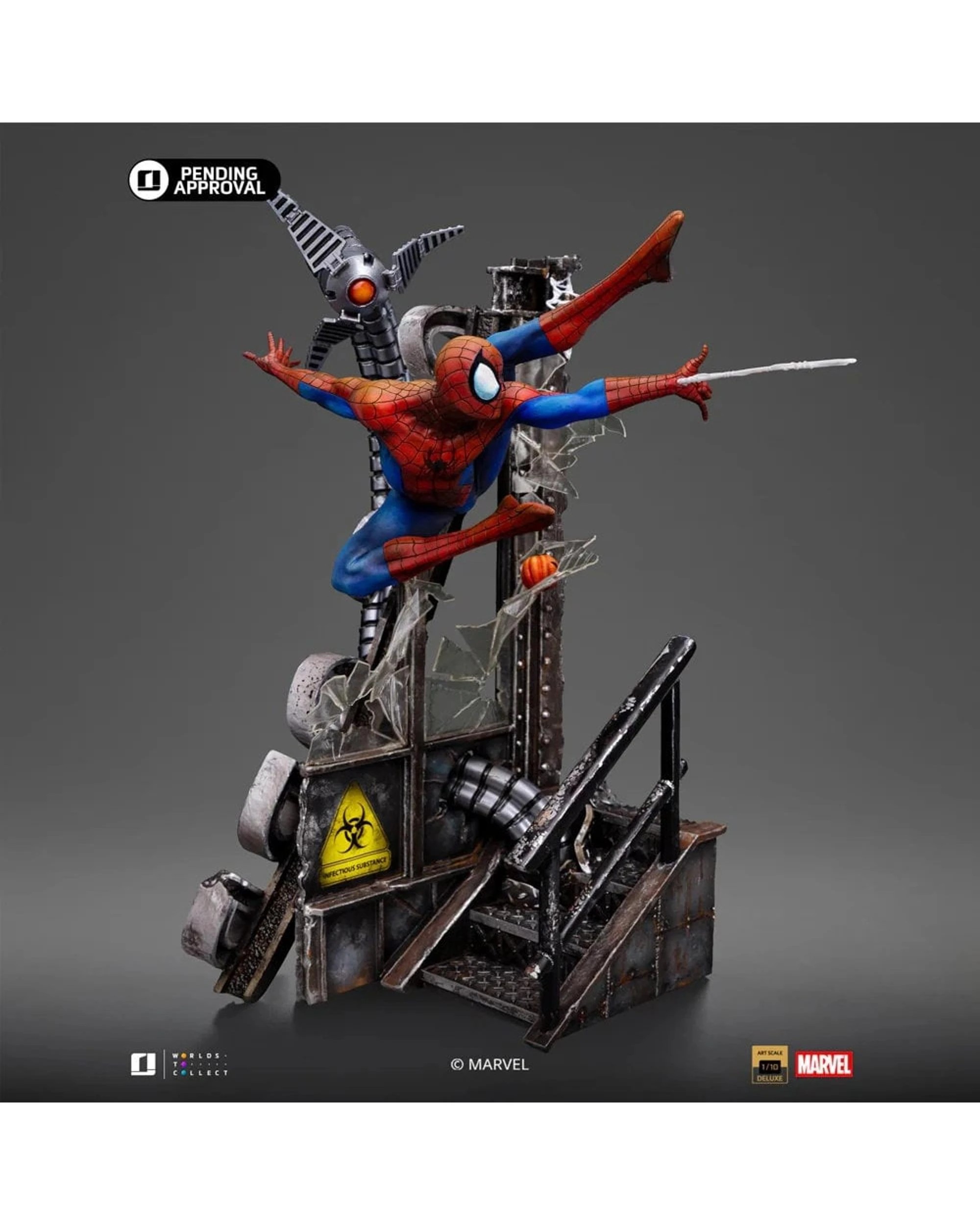 3 Marvel Comics Spider-Man Iron Studios 10th Anniversary Spider-Man Special Edition 1:10 Scale Statue, 3 of 10