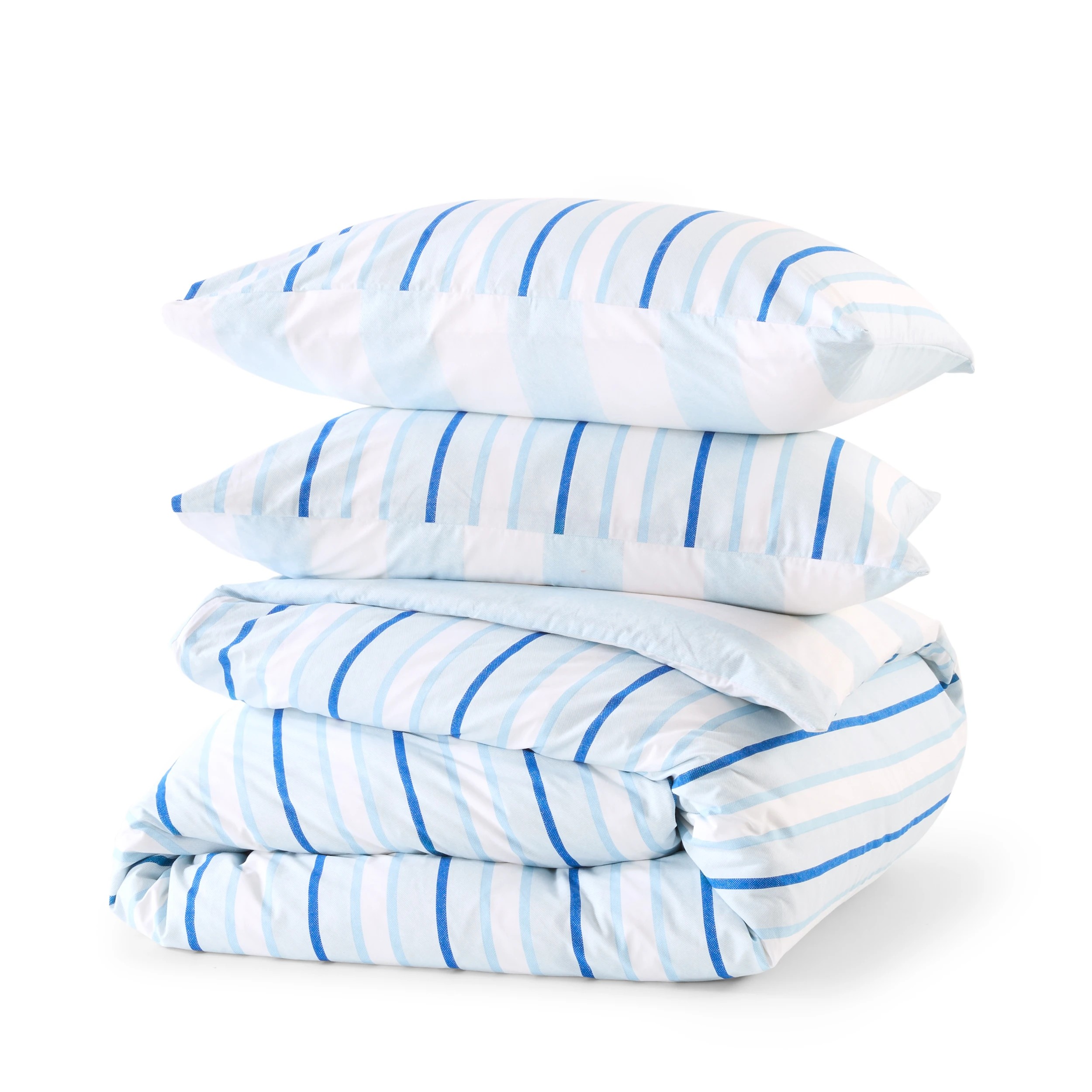 6 Morgan Cotton Rich Reversible Quilt Cover Set - King Bed, Blue, 6 of 7