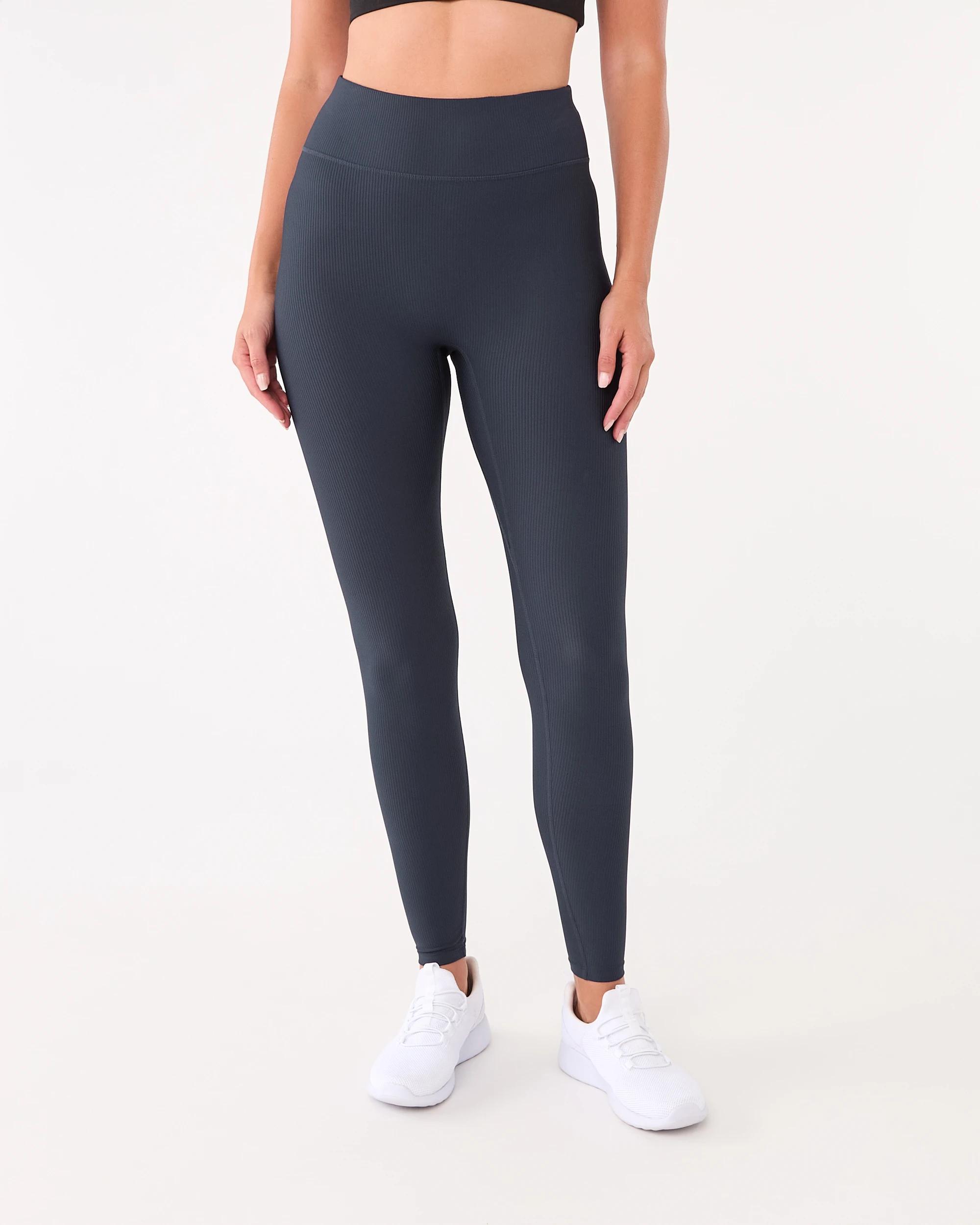1 Active Womens Ribbed Leggings Shade Navy, 1 of 5