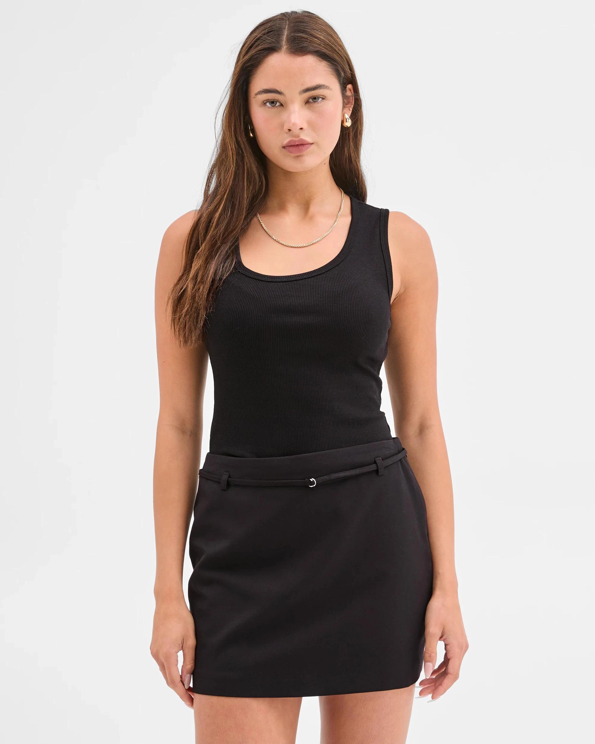 3 Lily Loves Mini Belted Skort BLACK, 3 of 6