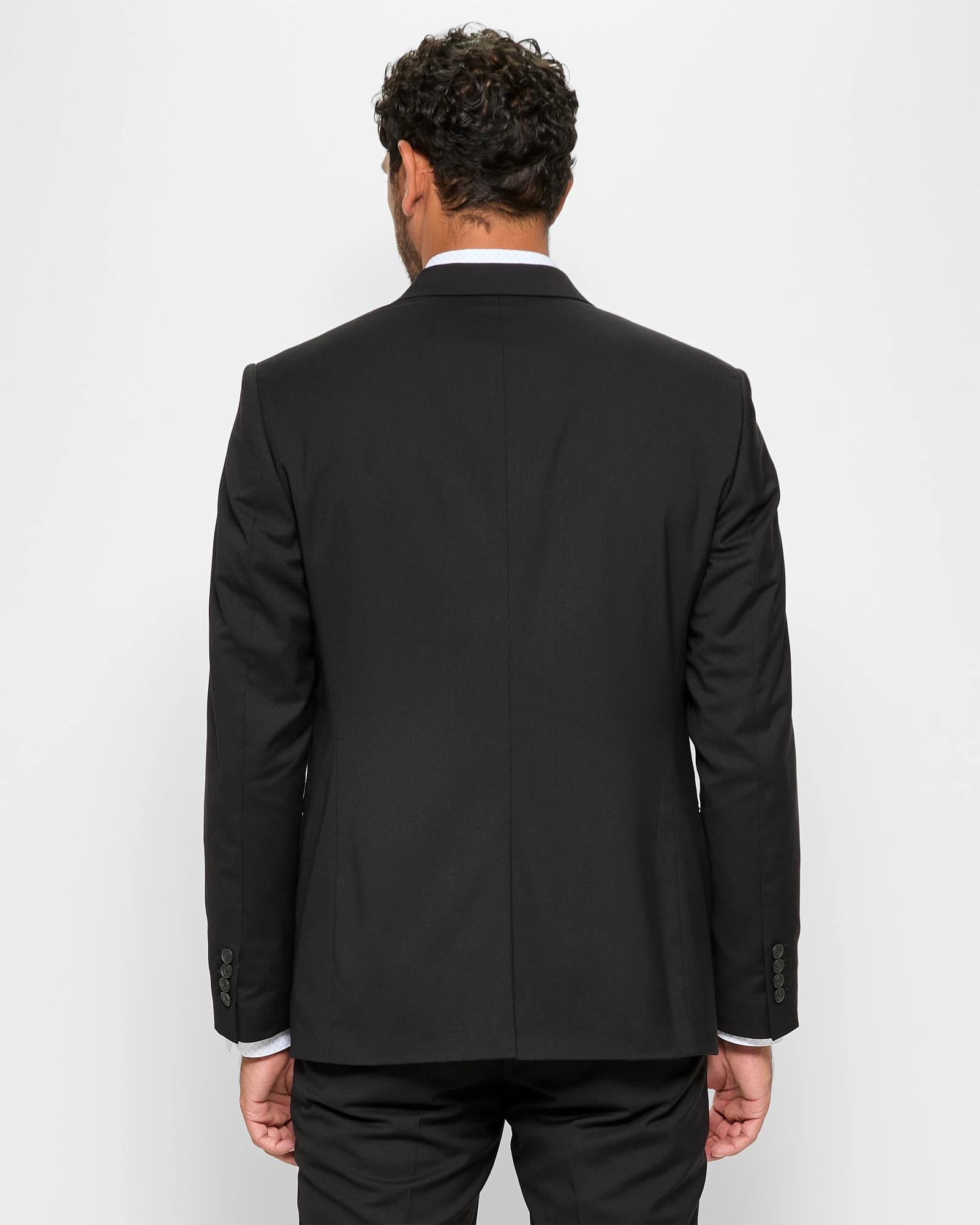4 Tailored Fit Suit Jacket - Preview BLACK, 4 of 5