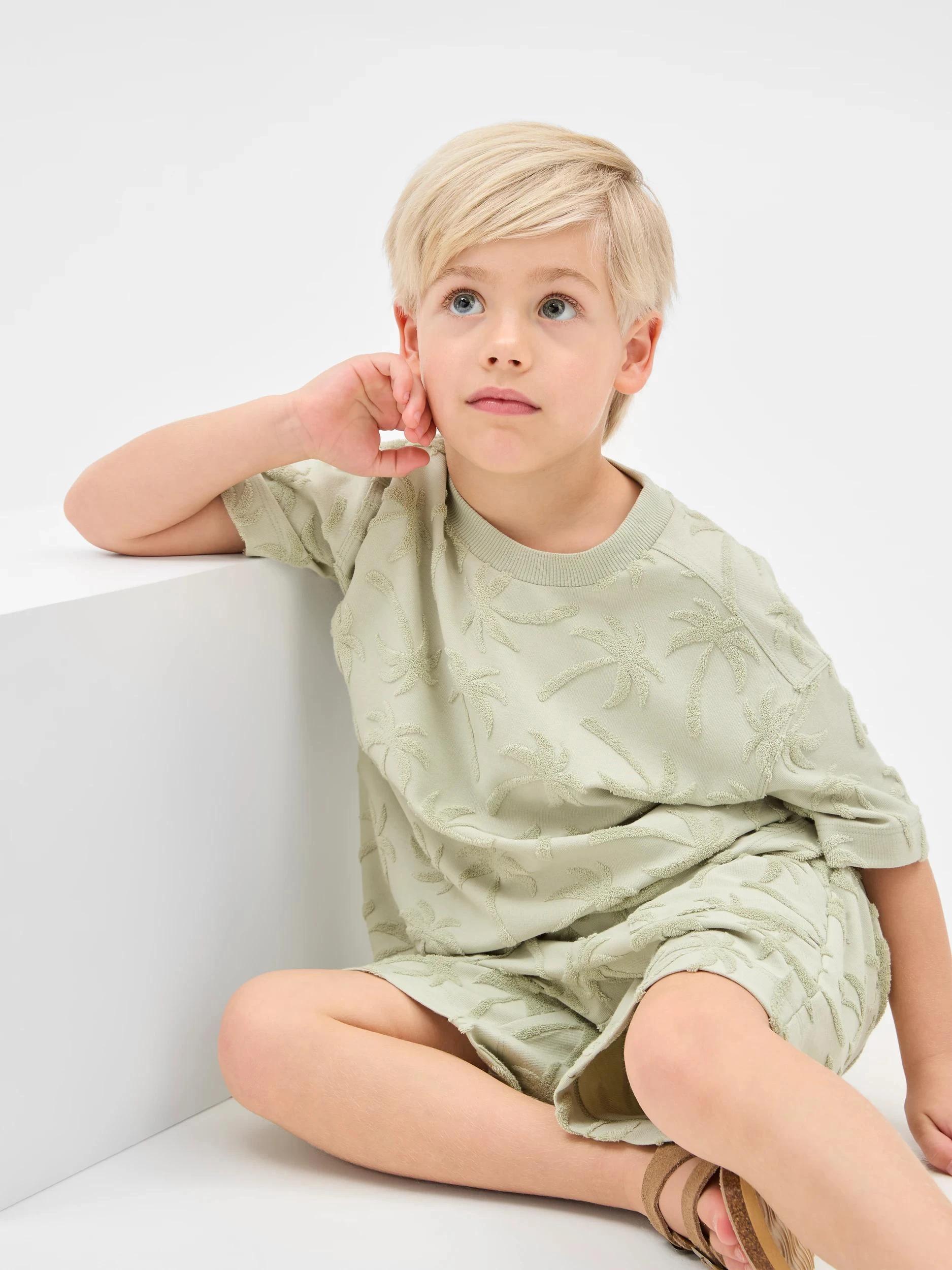 5 Target Australian Cotton Blend T-shirt and Short 2 Piece Set DESERT SAGE, 5 of 7