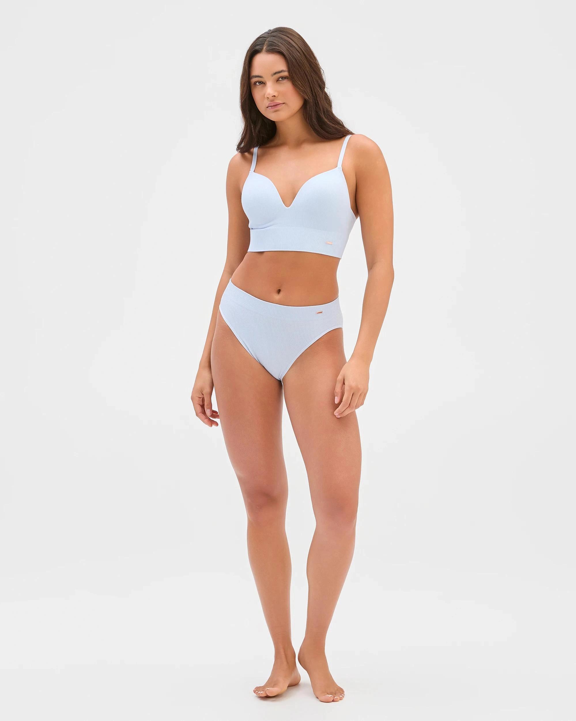 1 Ribbed Seamfree Push Up Crop - Lily Loves HEATHER, 1 of 5