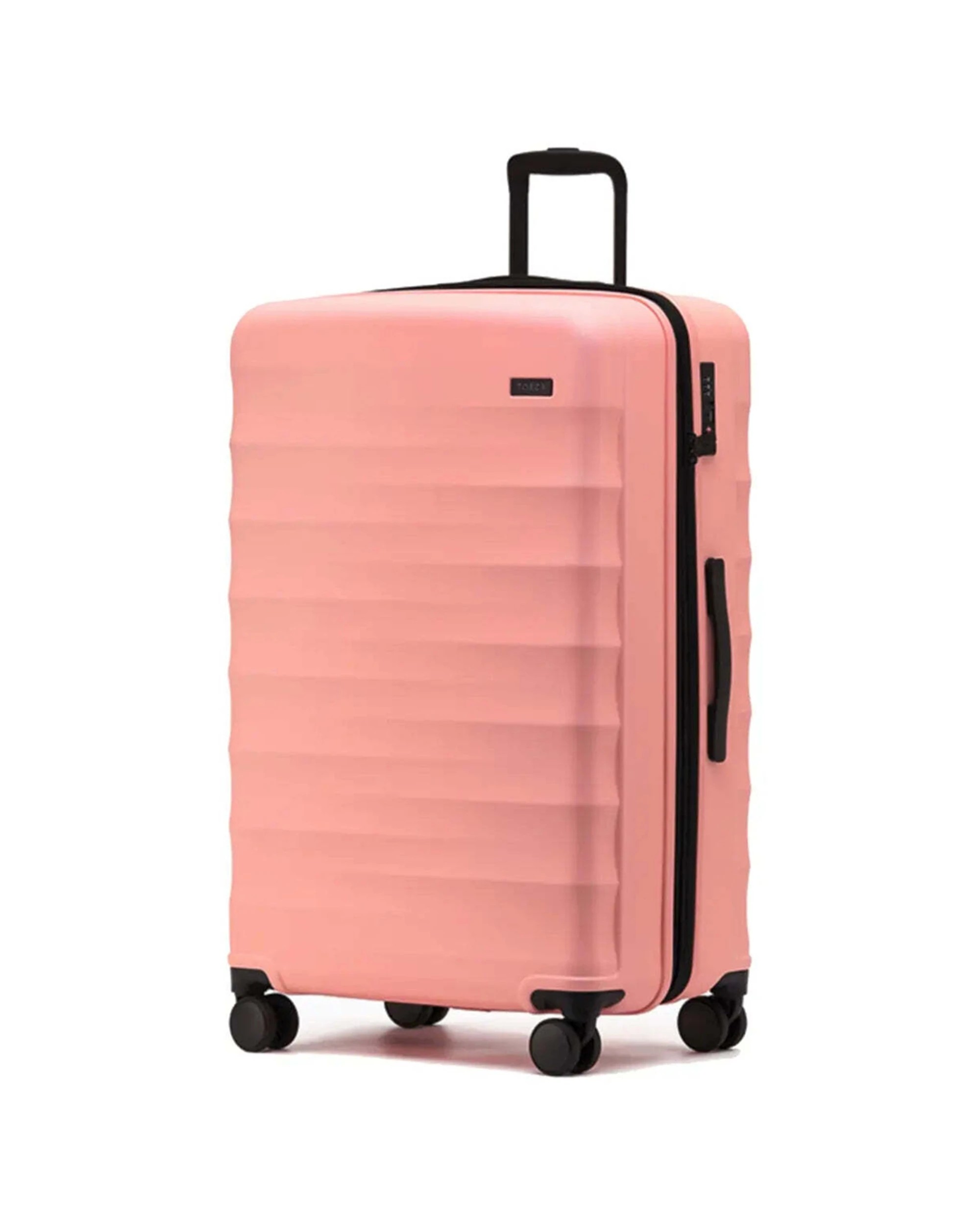 4 Tosca Interstellar 2.0 4-Wheel Expandable Suitcase Set of 3 Small Medium Large Peach - Pink, 4 of 8