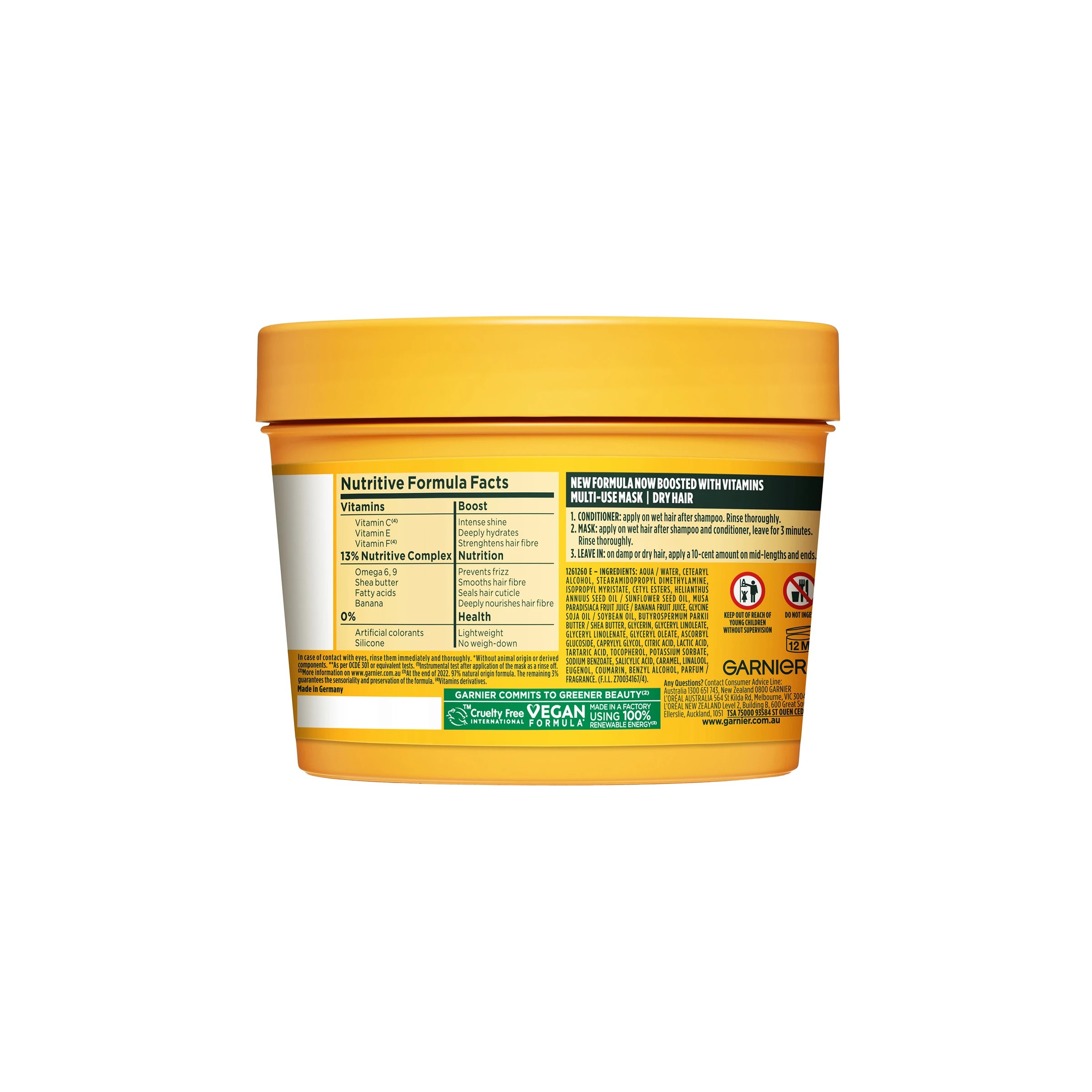 2 Garner Fructis Nourishing Banana Hair Food 390ml, 2 of 9