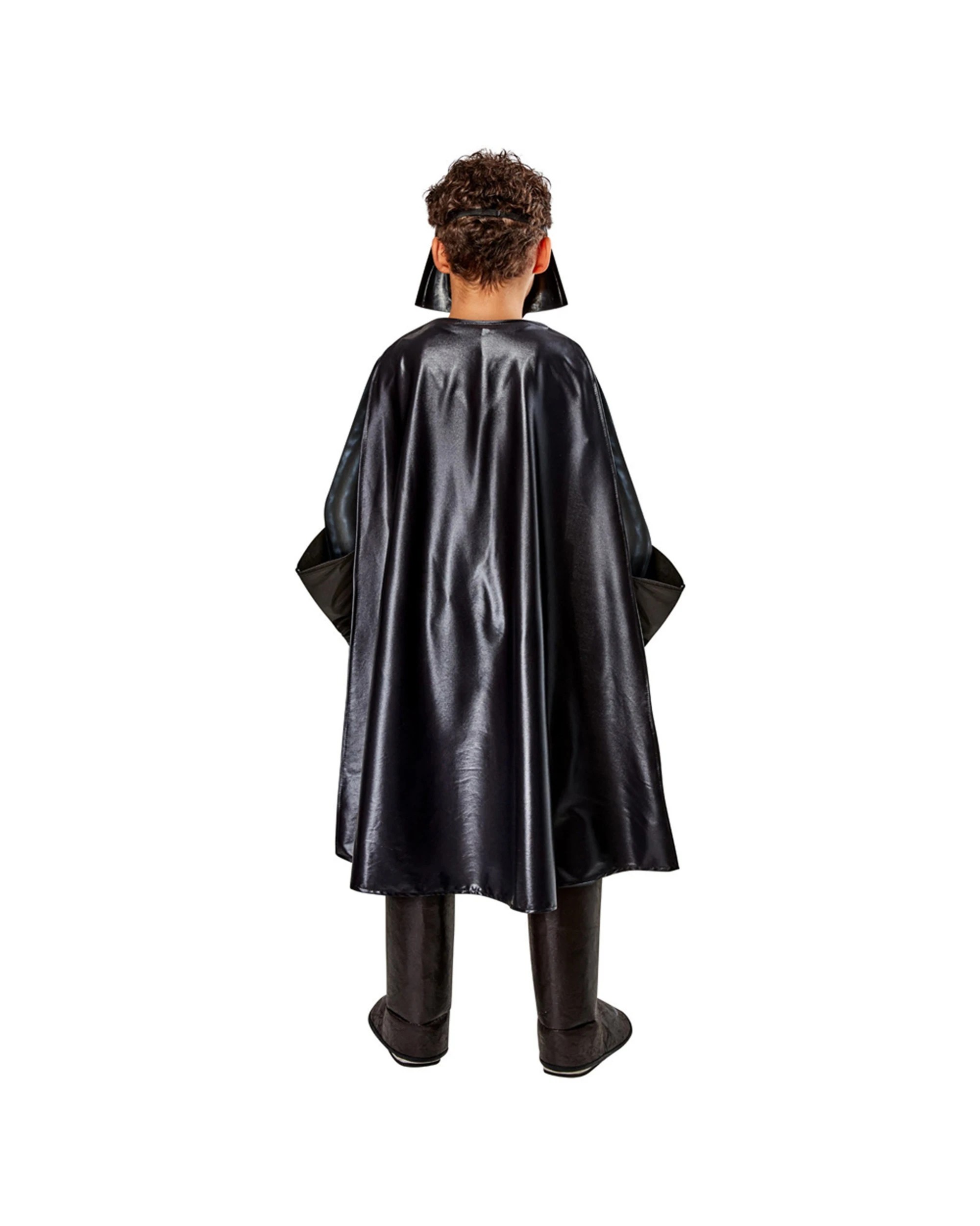 3 Star Wars 5pc Darth Vader Premium Costume Kids Jumpsuit Mask Gloves Cape XXS - Black, 3 of 4