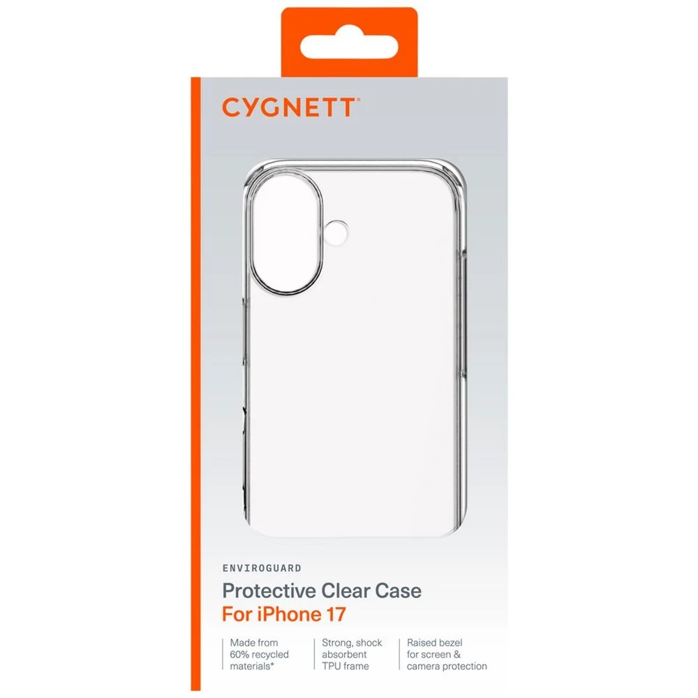 1 Cygnett EnviroGuard Case iPhone 17 Clear, 1 of 3