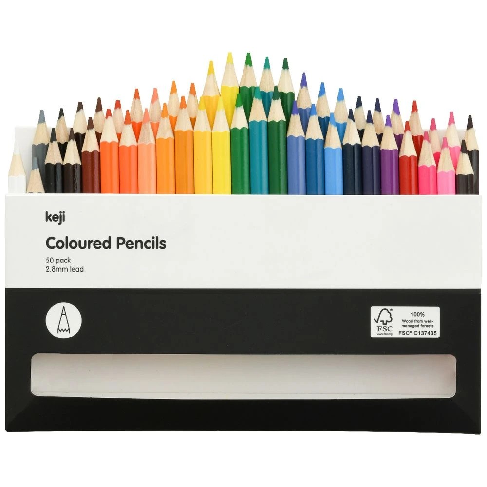 2 Keji Half Length Colour Pencils 50 Pack, 2 of 4