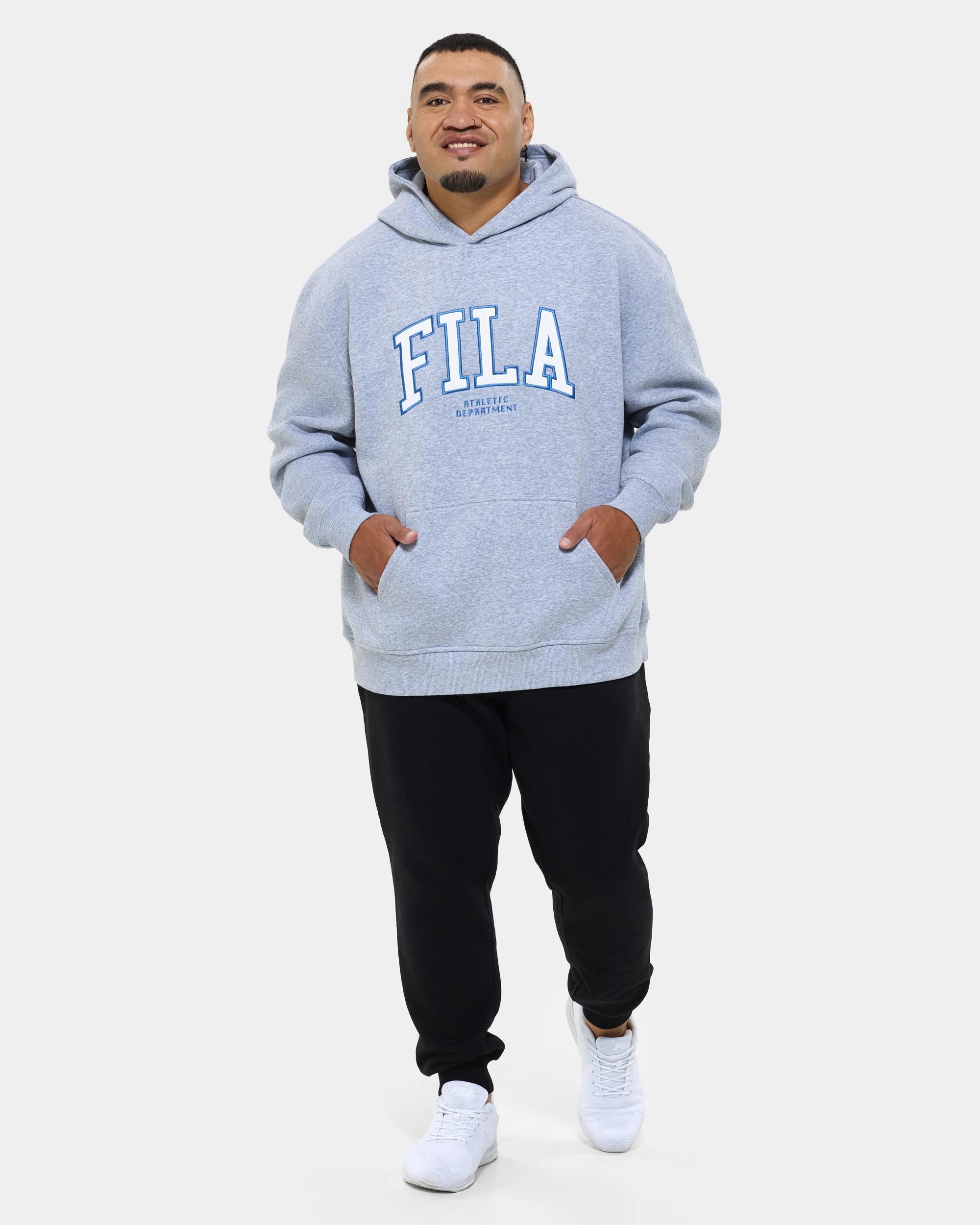 2 Fila Plus Fleece Hoodie GREY, 2 of 6