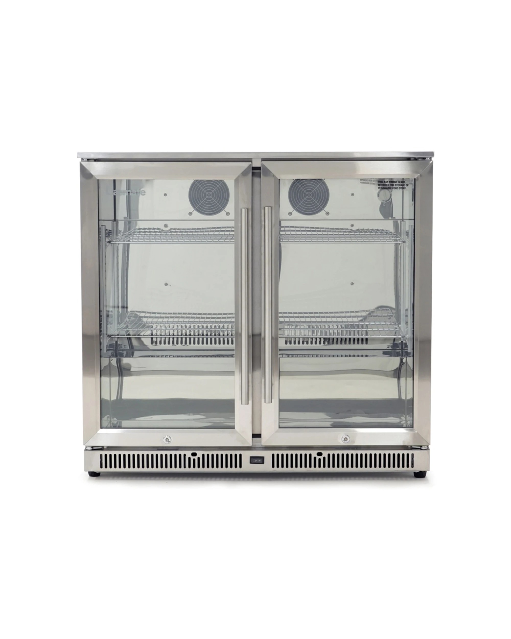 1 Gasmate 2 Door Stainless Steel Alfresco Bar Fridge 208L - Silver, 1 of 5