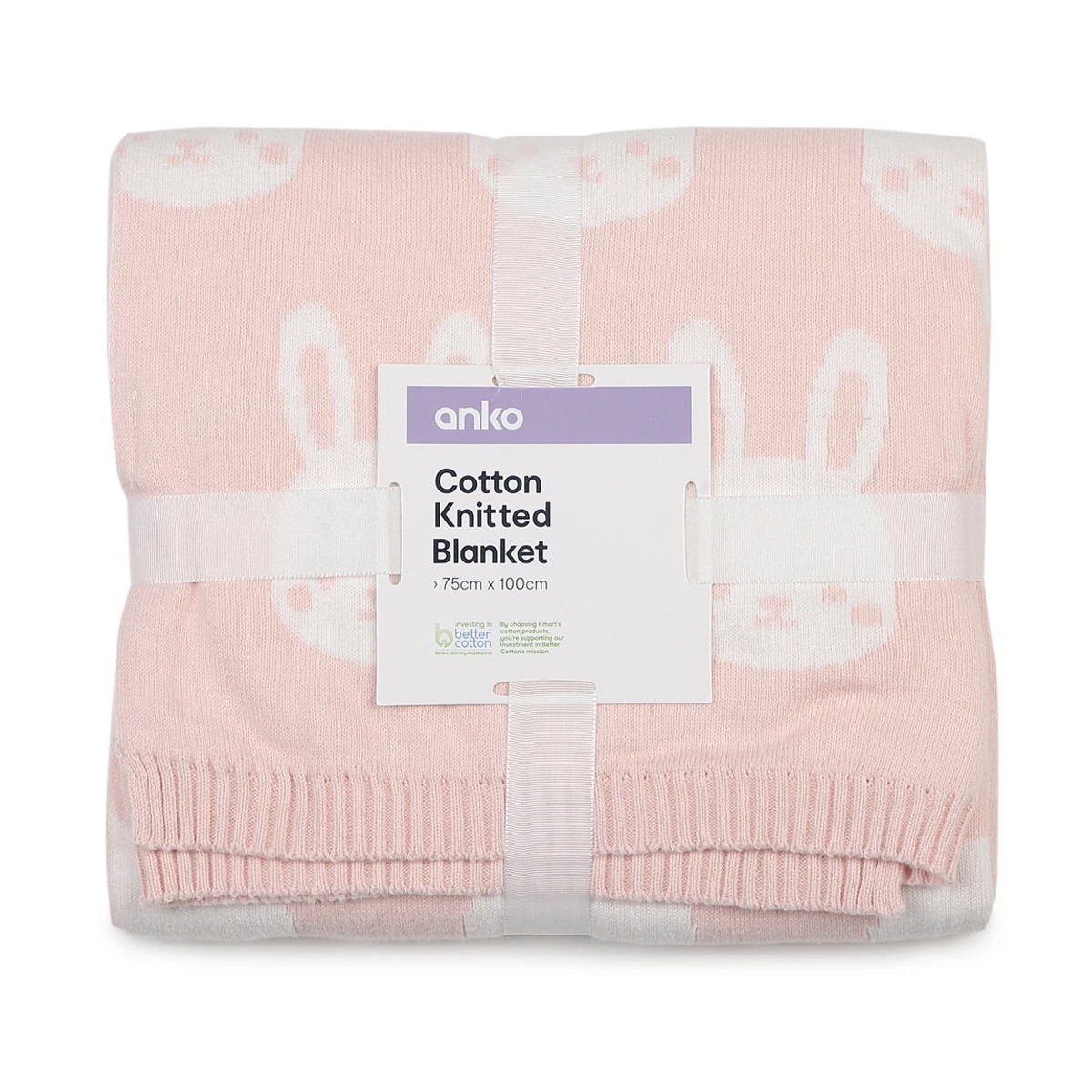 6 Jacquard Cotton Blanket - Bunny, 6 of 6