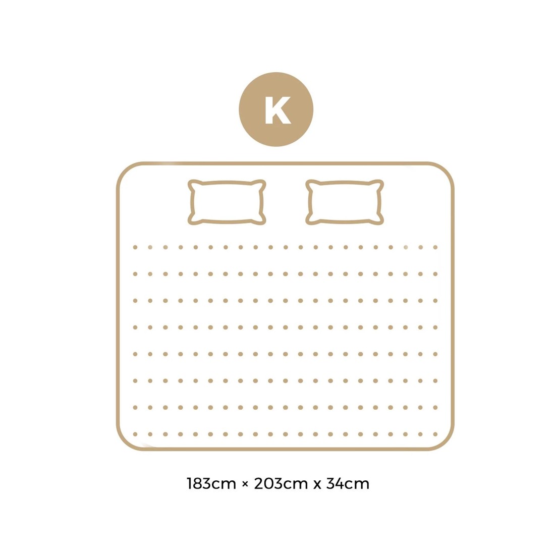 10 Bedra Bedding 34cm Cool Gel Foam Mattress - King
 - Multi, 10 of 10