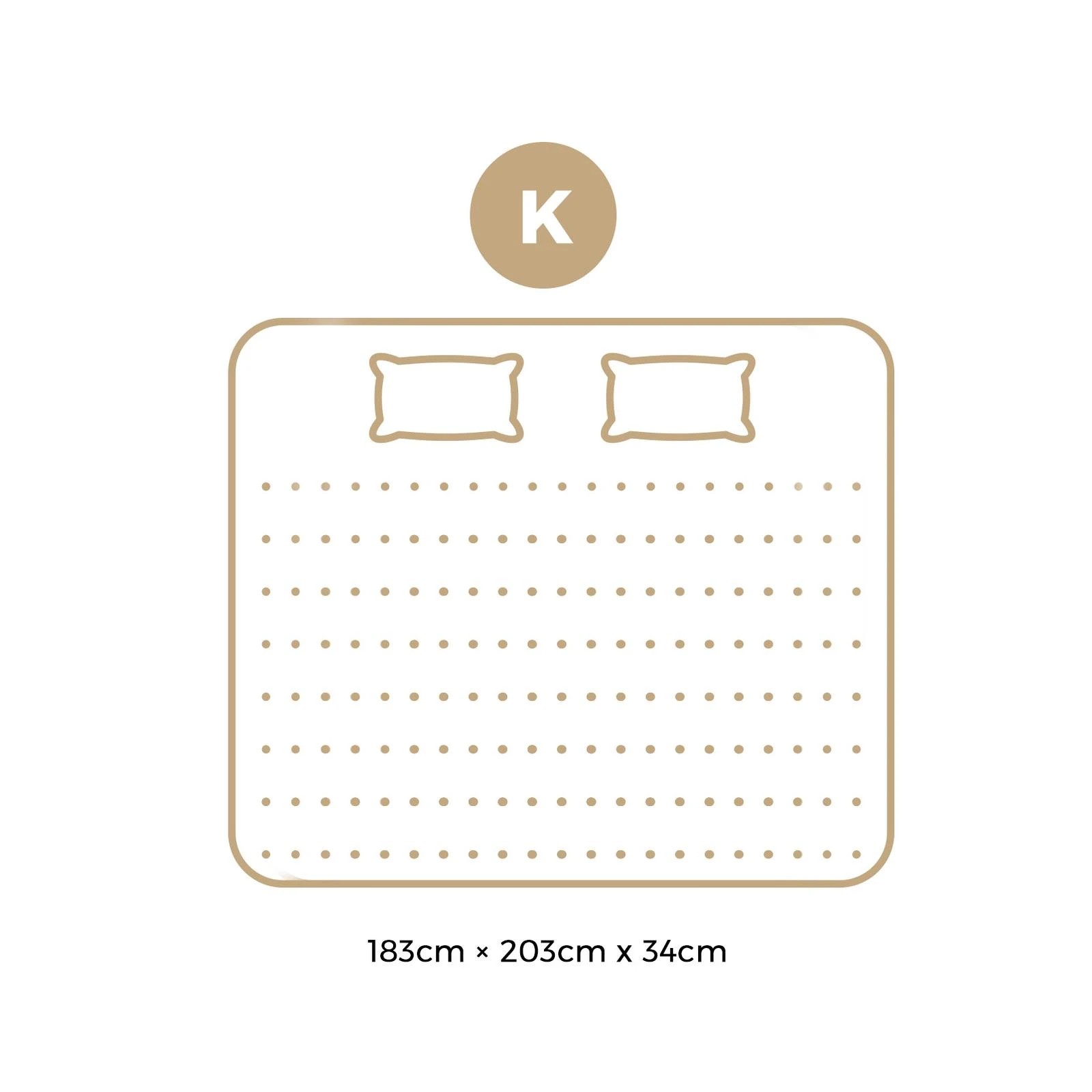 10 Bedra Bedding 34cm Cool Gel Foam Mattress - King
 - Multi, 10 of 10