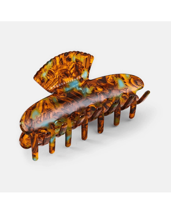 Brown Shell Claw Hair Clip