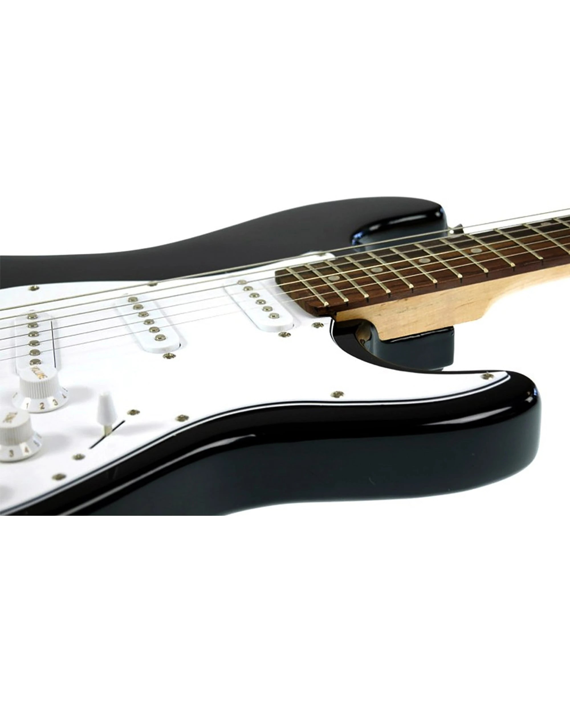 4 Karrera Electric Guitar Music 6-String Instrument Full Size Black, 4 of 5