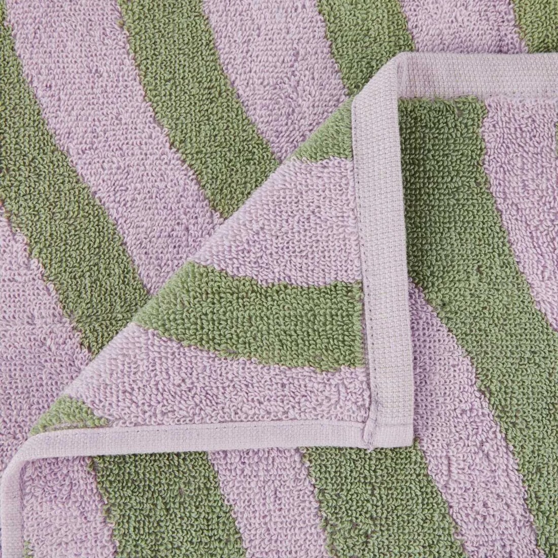 2 Lilac Wave Cotton Hand Towel, 2 of 6