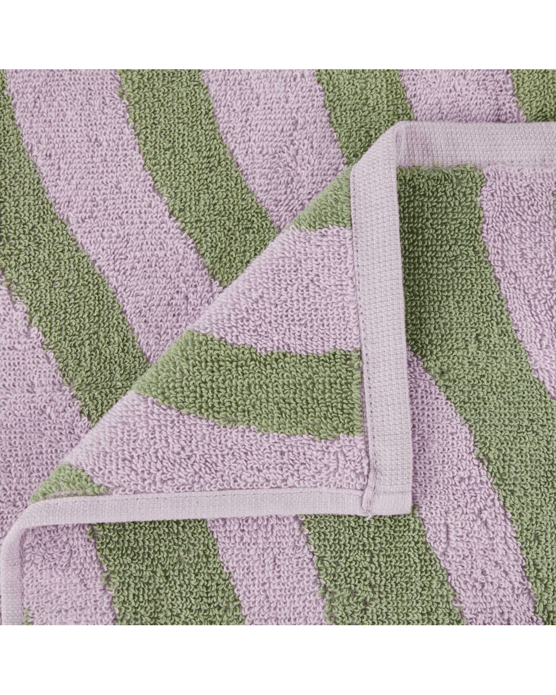 2 Lilac Wave Cotton Hand Towel, 2 of 6