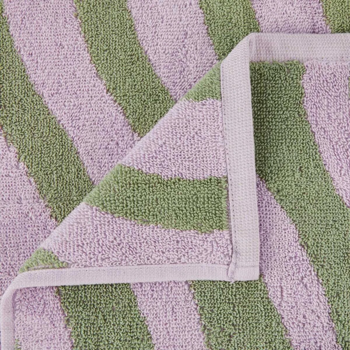 2 Lilac Wave Cotton Hand Towel, 2 of 6