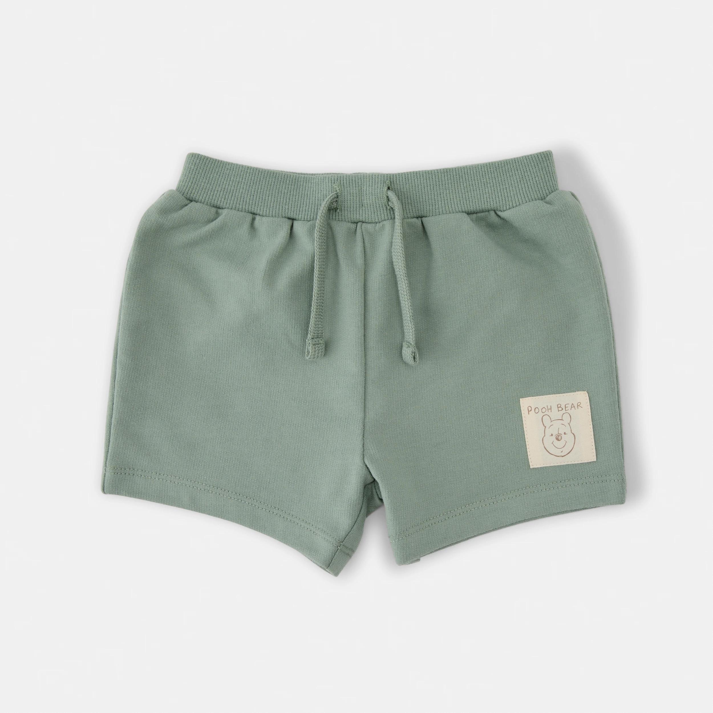 4 Winnie the Pooh License Short Sleeve T-shirt and Shorts Set BEIGE WINNIE, 4 of 6