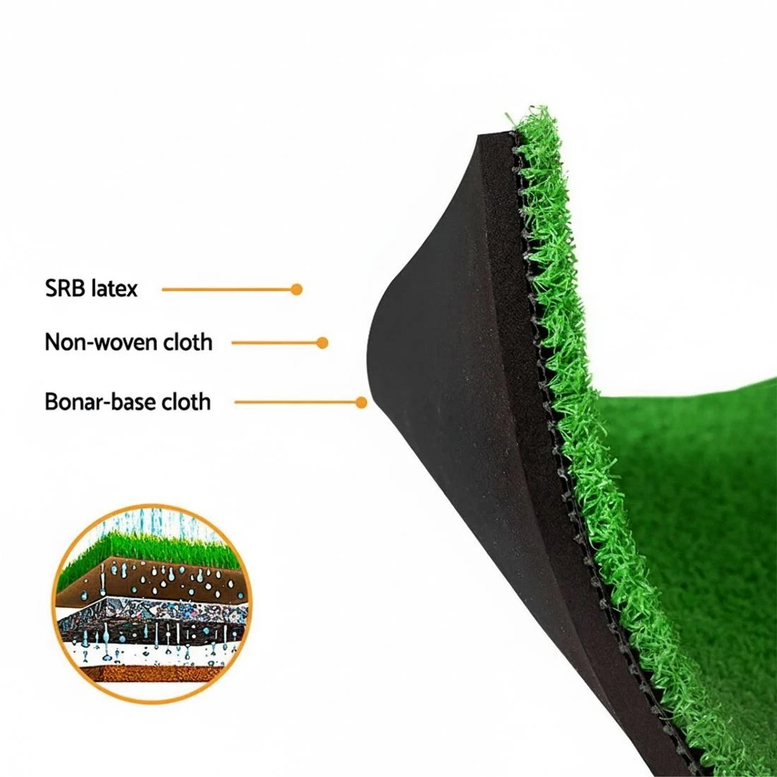 6 Everfit Golf Hitting Mat Portable Driving Range Practice Training Aid 3 in 1 - Green, 6 of 6