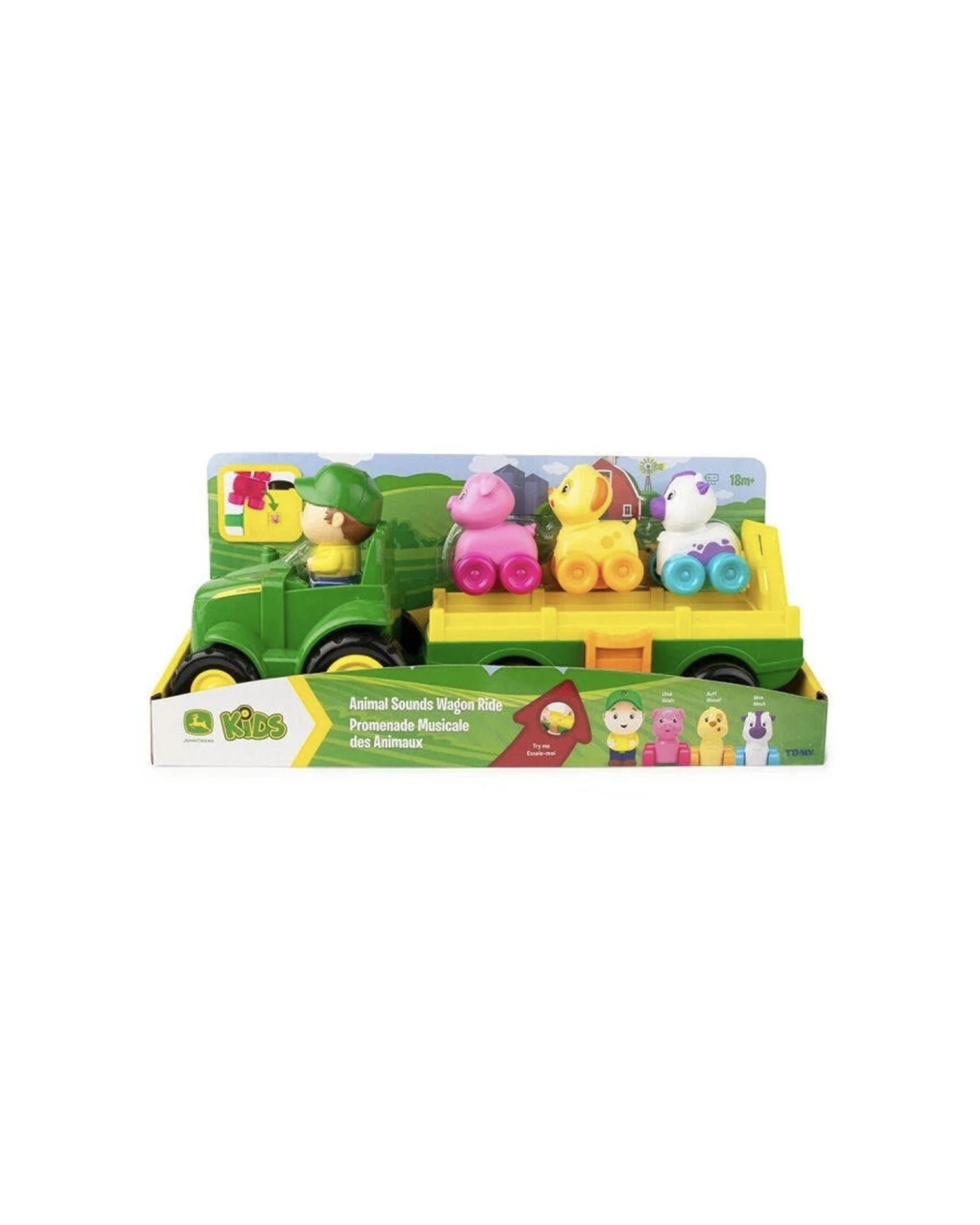 8 John Deere Animal Sounds Wagon Ride Interactive Kids Toy With Farm Music - Multi, 8 of 8
