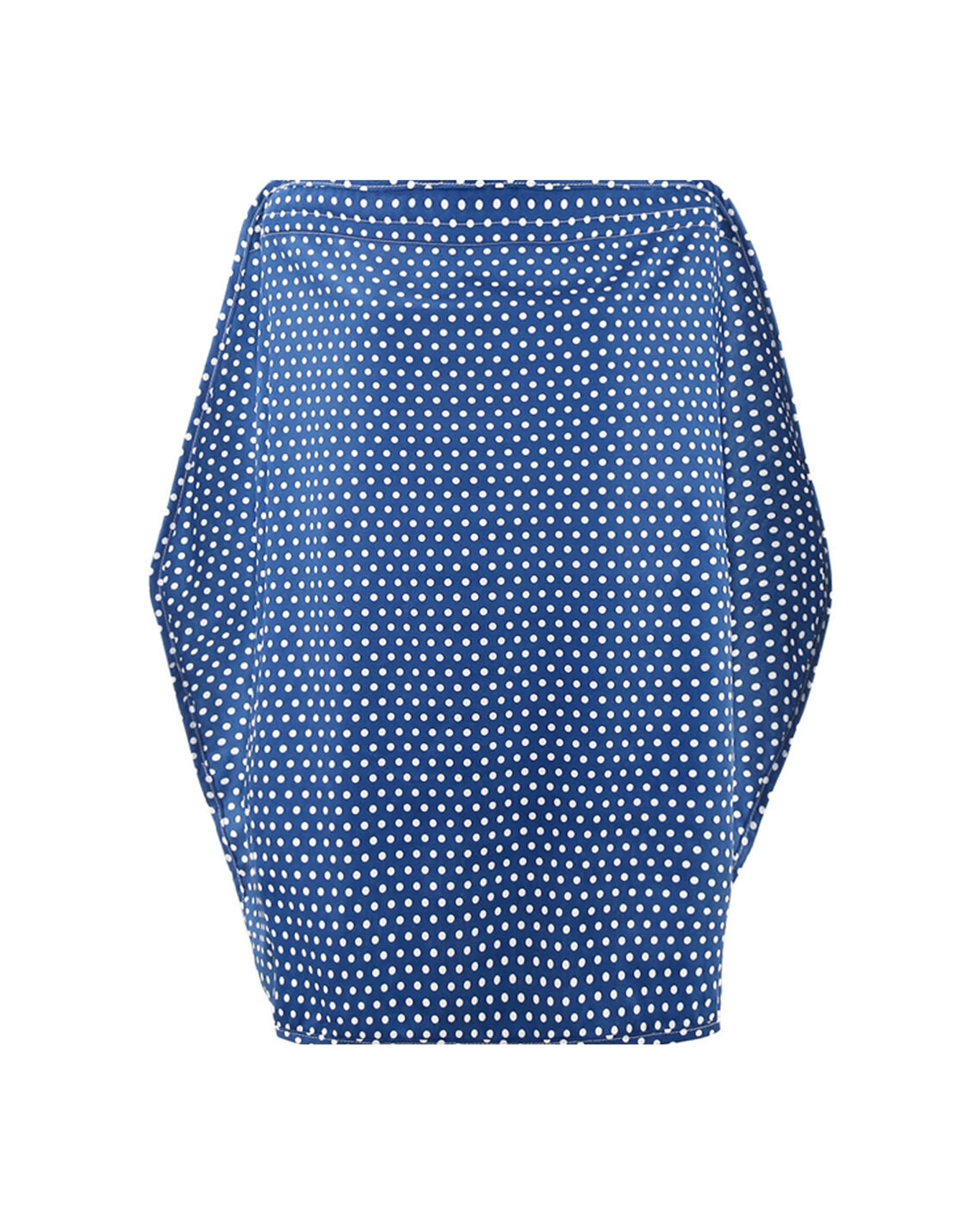 2 The Peanutshell 92cm Cotton Nursing Cover Dot Sateen Cotton Nay - Blue, 2 of 2