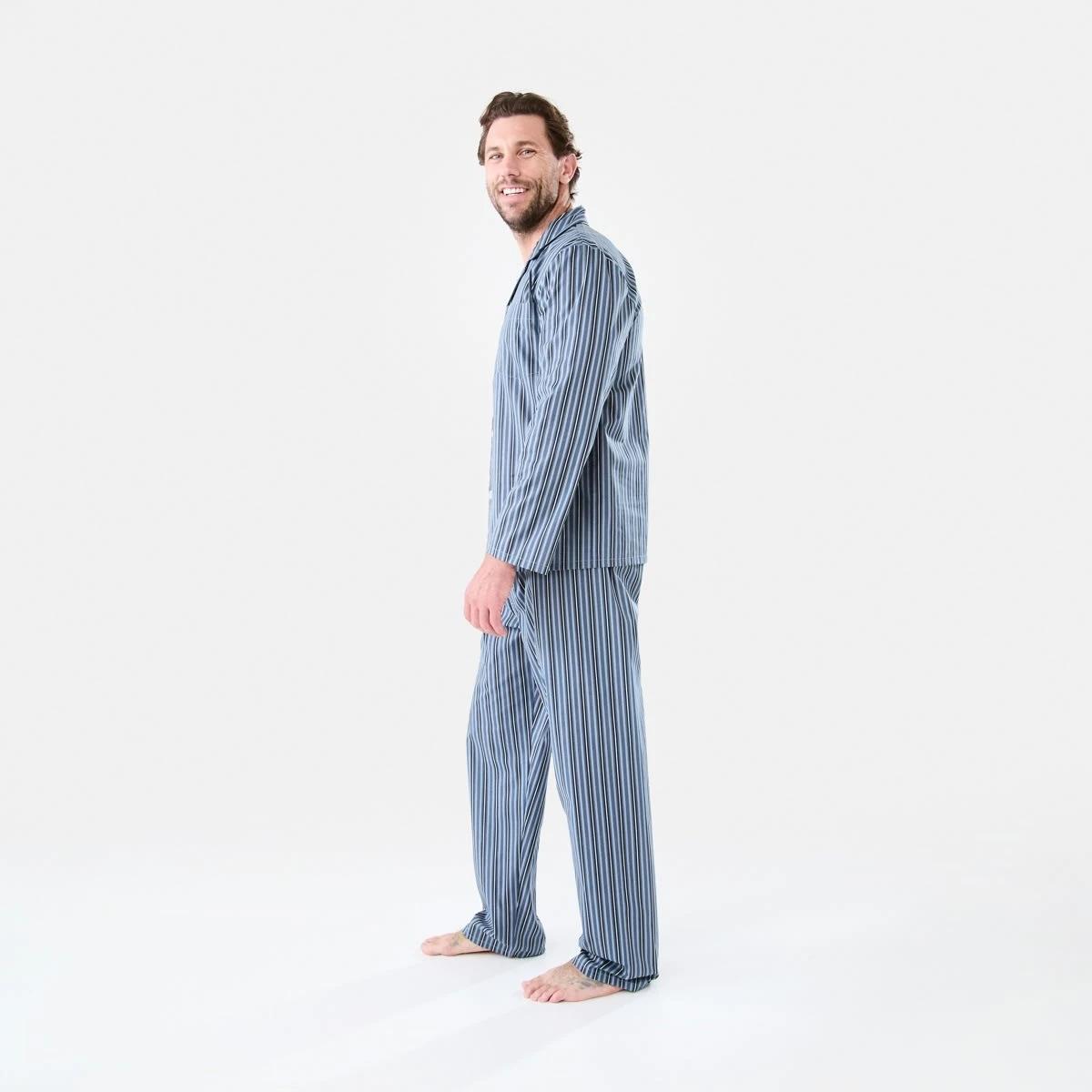 2 Long Leg Woven Pyjama Set TIDAL STRIPE, 2 of 7