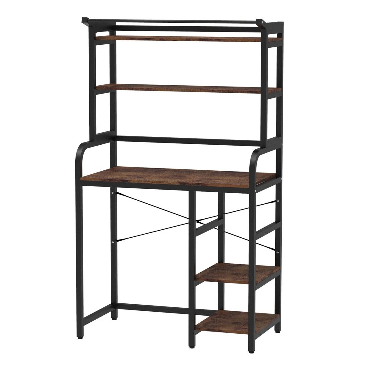 1 LUXSUITE Over The Toilet Shelf Laundry Storage Rack 5 Tier Space Saver Towel Bathroom Organiser Shelves, 1 of 5