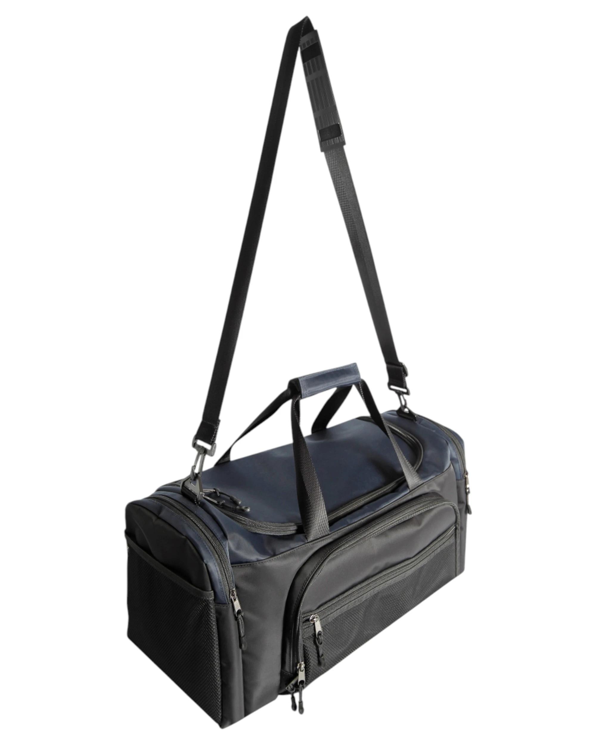 6 VKY Unisex Sports Gym Sport Travel Weekender Duffel Bag BLACK, 6 of 6