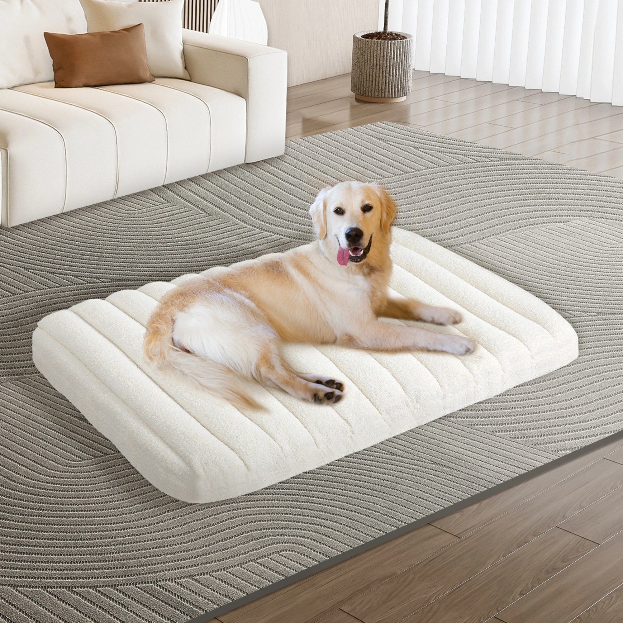 7 Pawz Pet Bed Teddy Fleece Large, 7 of 7