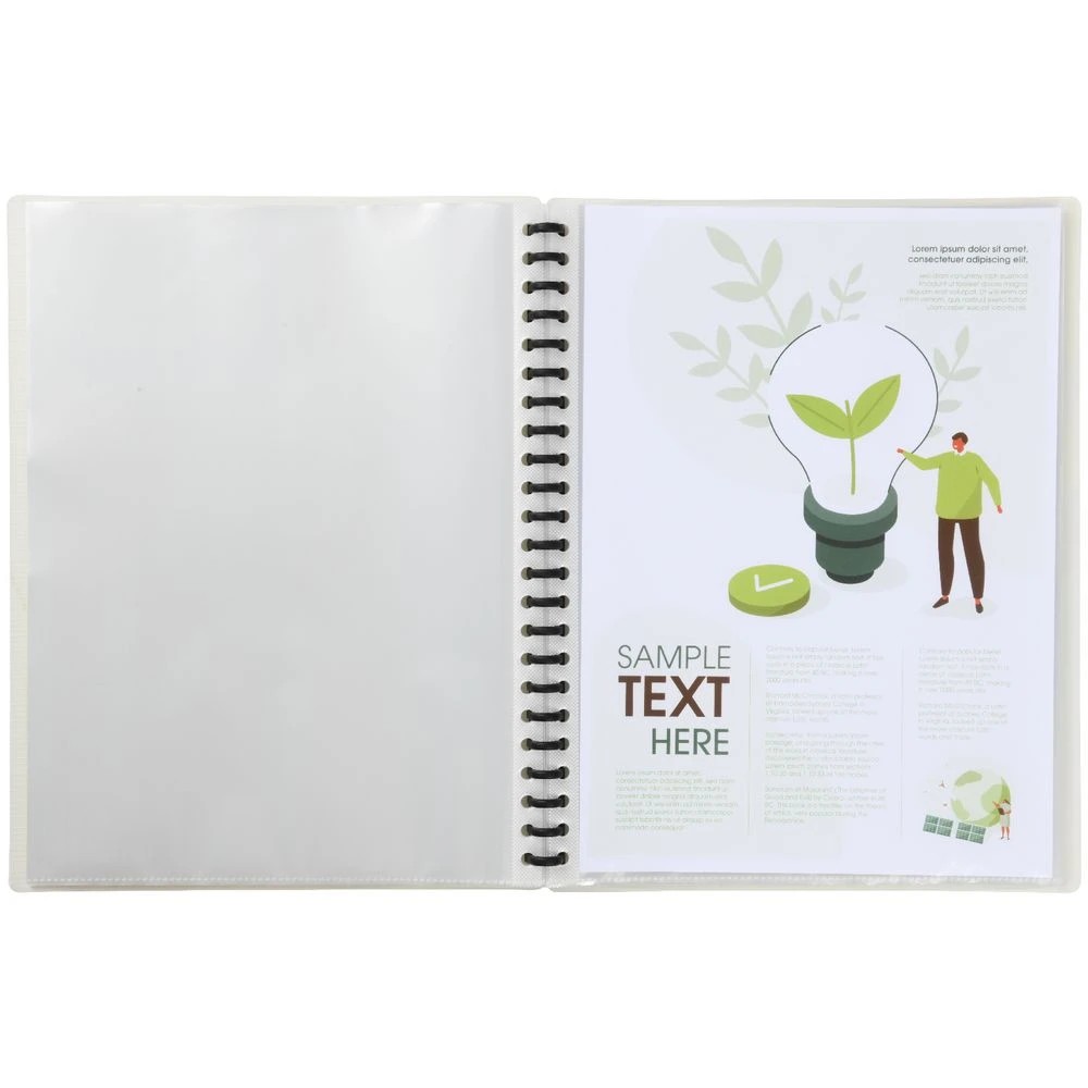 3 J.Burrows Refillable Display Book 40 Pockets Clear, 3 of 3